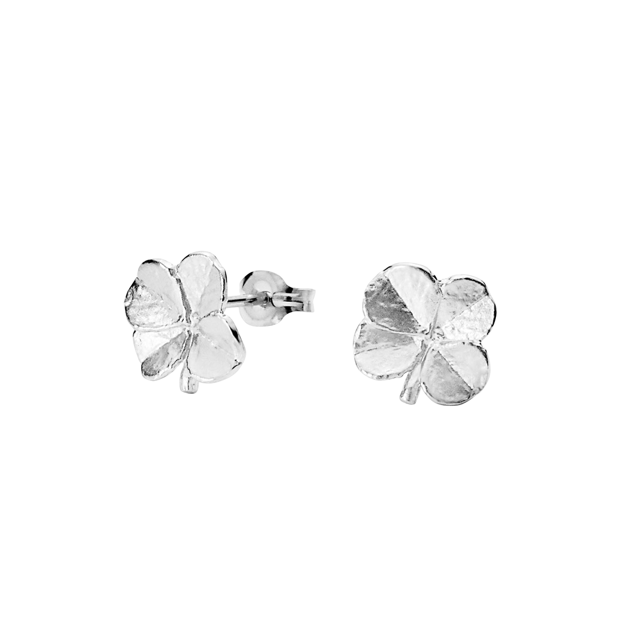 Flora Danica Jewellery - Firkløver ørestik, sølv