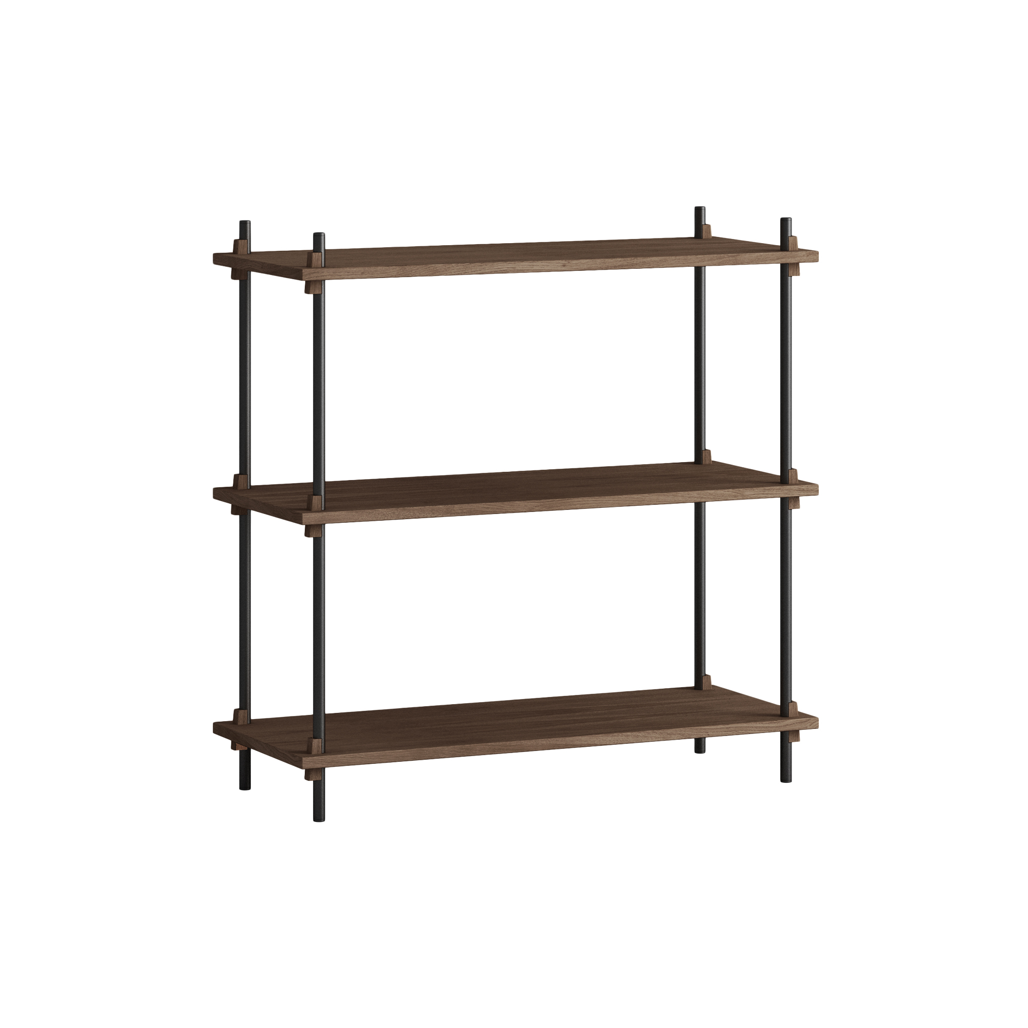 MOEBE - Shelving Classic Standard, smoked oak/black