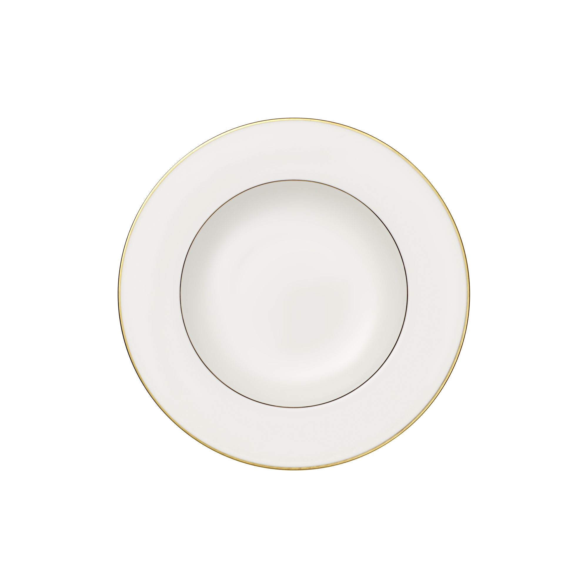 Villeroy & Boch - Anmut Gold Dyb Tallerken Ø 24 cm, hvid/guld - Ø 24 cm.