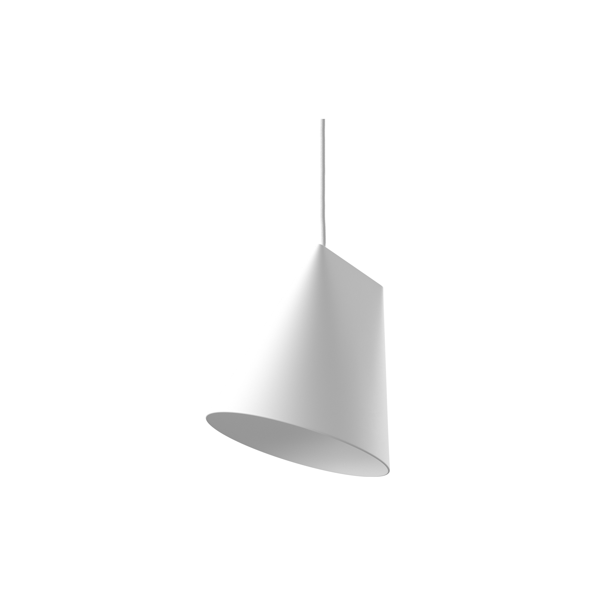 MOEBE - Ceramic Pendant, white - Wide