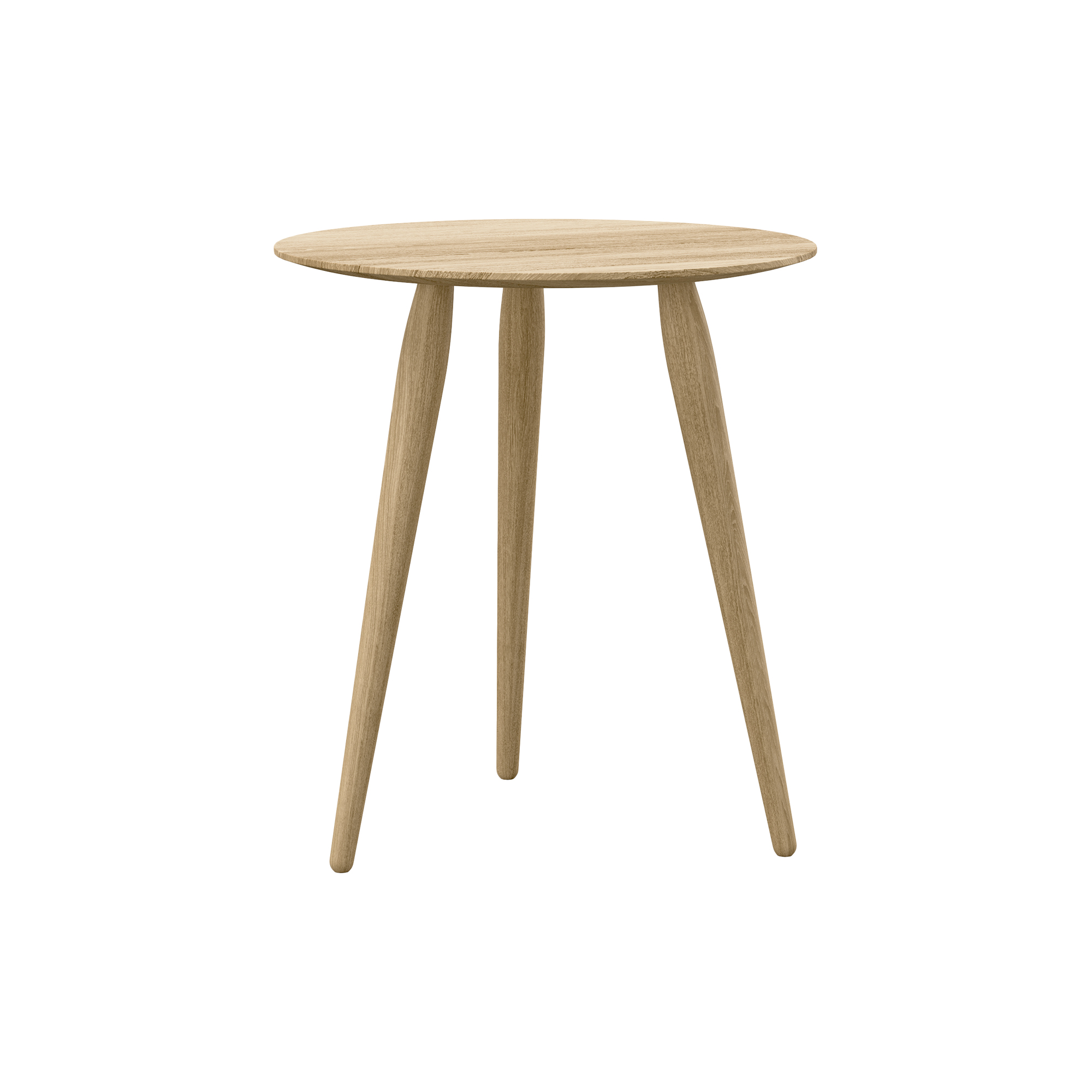 Bruunmunch Furniture - PLAYround Ø45 sofabord, naturolieret eg - H50 cm