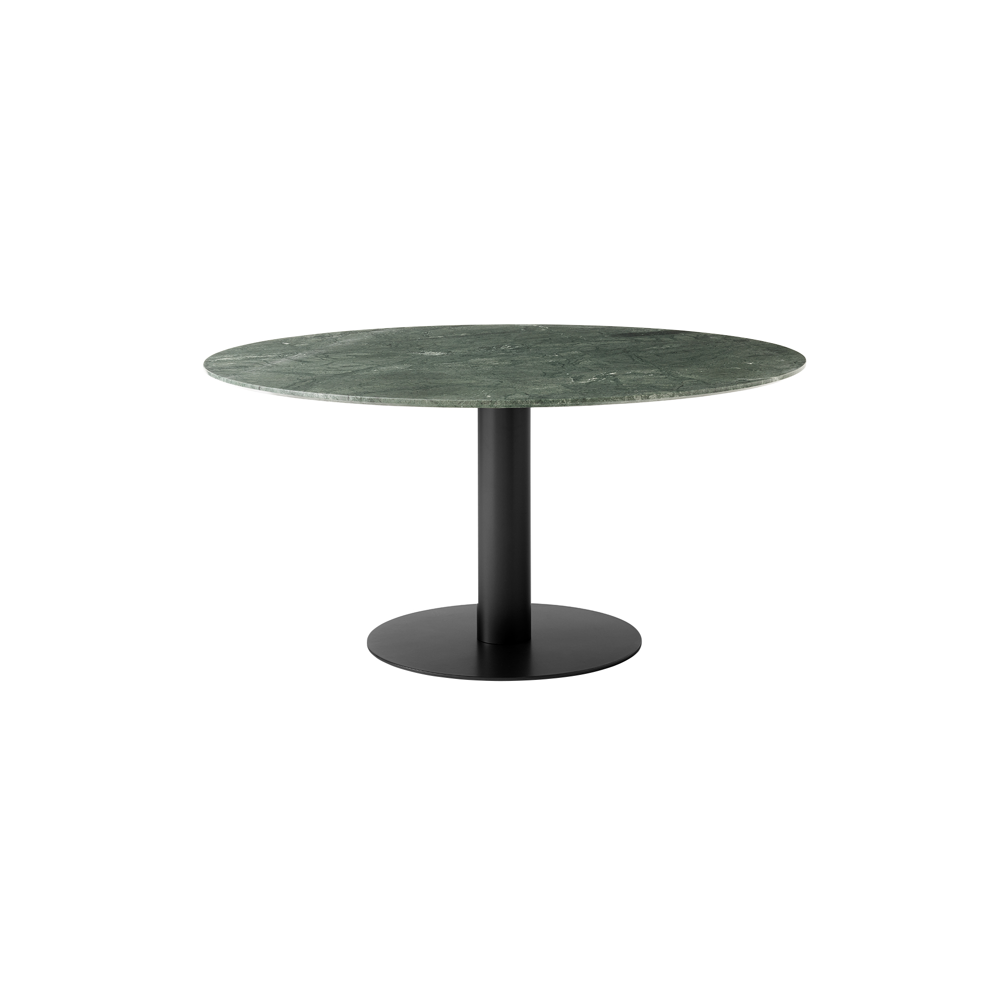 &Tradition - In Between SK20 Dining Table, matt black/verde guatemala marble