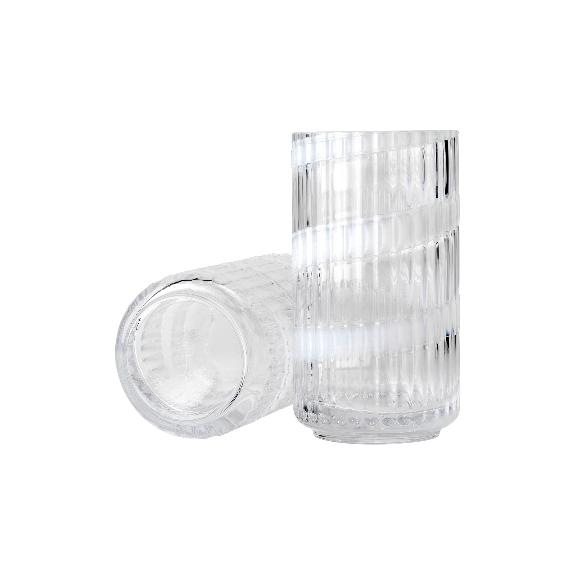 Lyngby Porcelæn - Lyngby Vase, swirl hvid - H15.5 cm