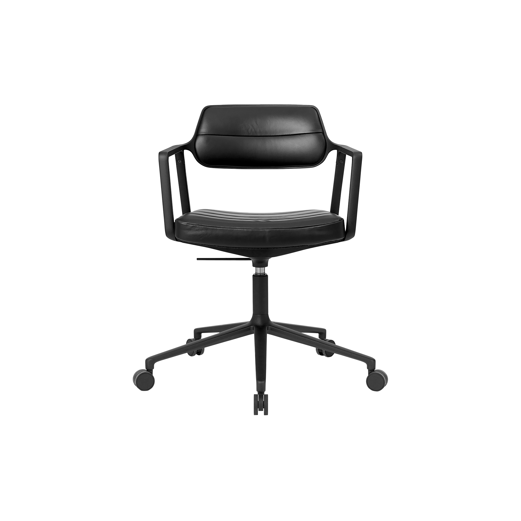 Vipp - VIPP453 Swivel+ Chair with Castors, black/black