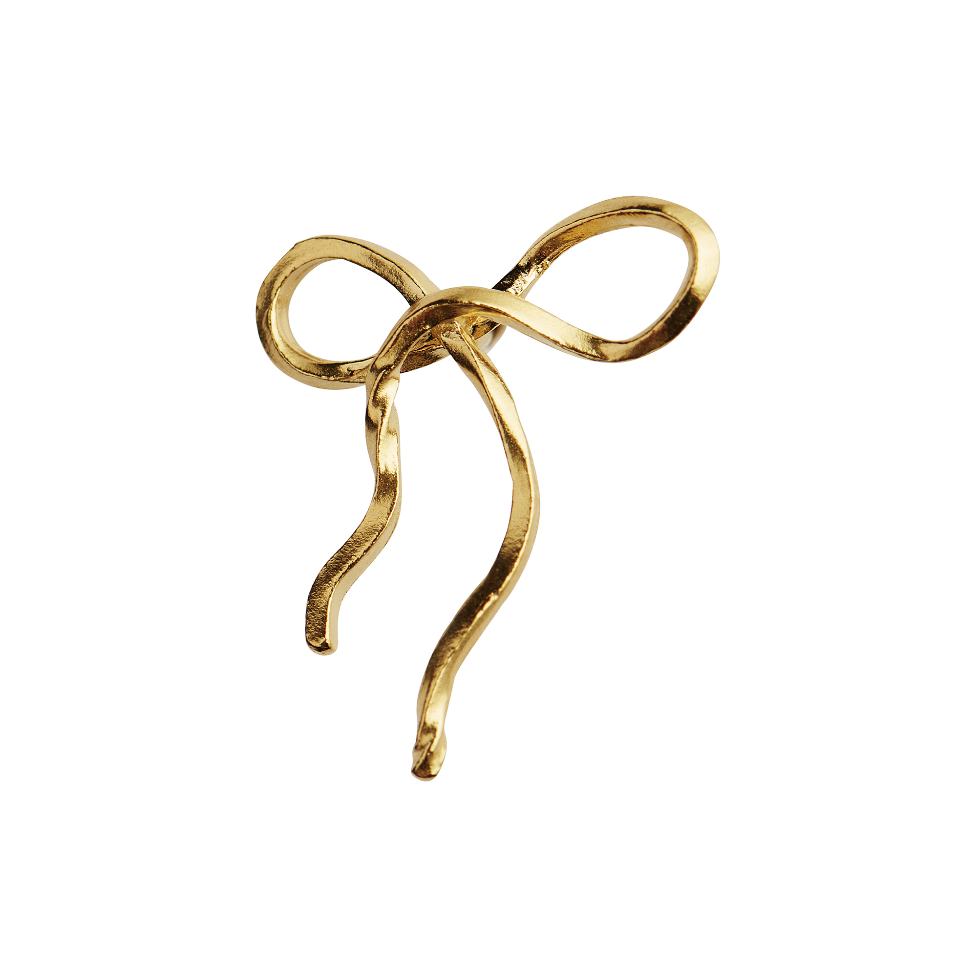 Stine A Jewelry - Flow Bow Earring Single, gold