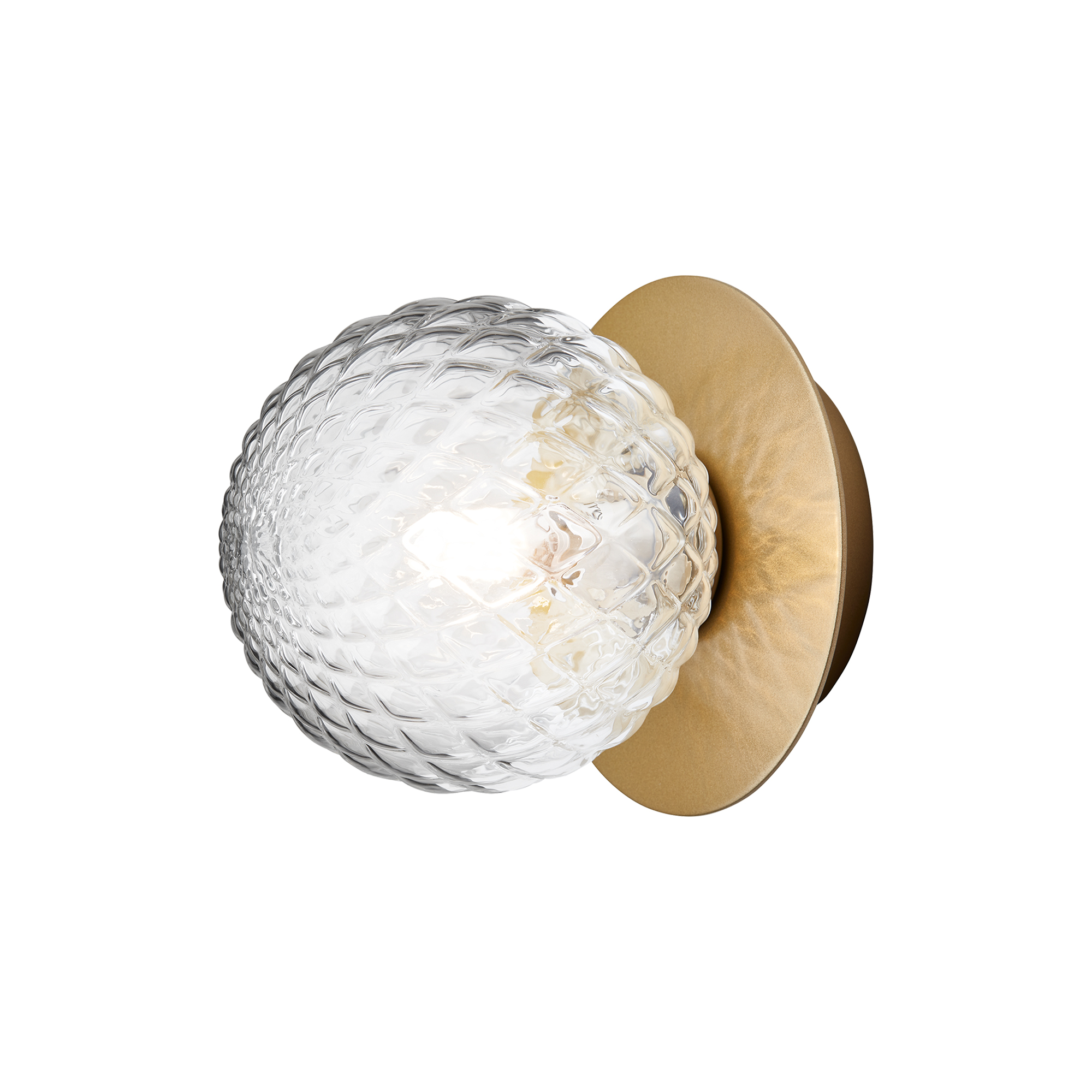 Nuura - Liila 1 Small Wall Lamp, nordic gold/optic clear