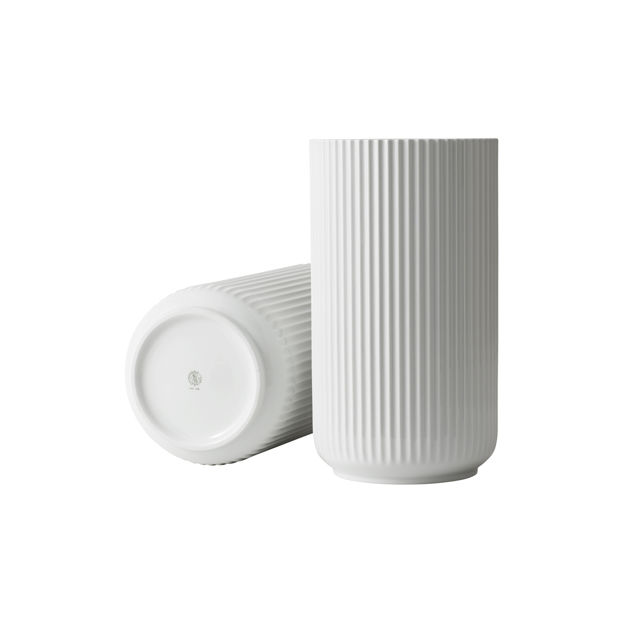 Lyngby Porcelæn - Lyngby Vase, hvid - H38 cm