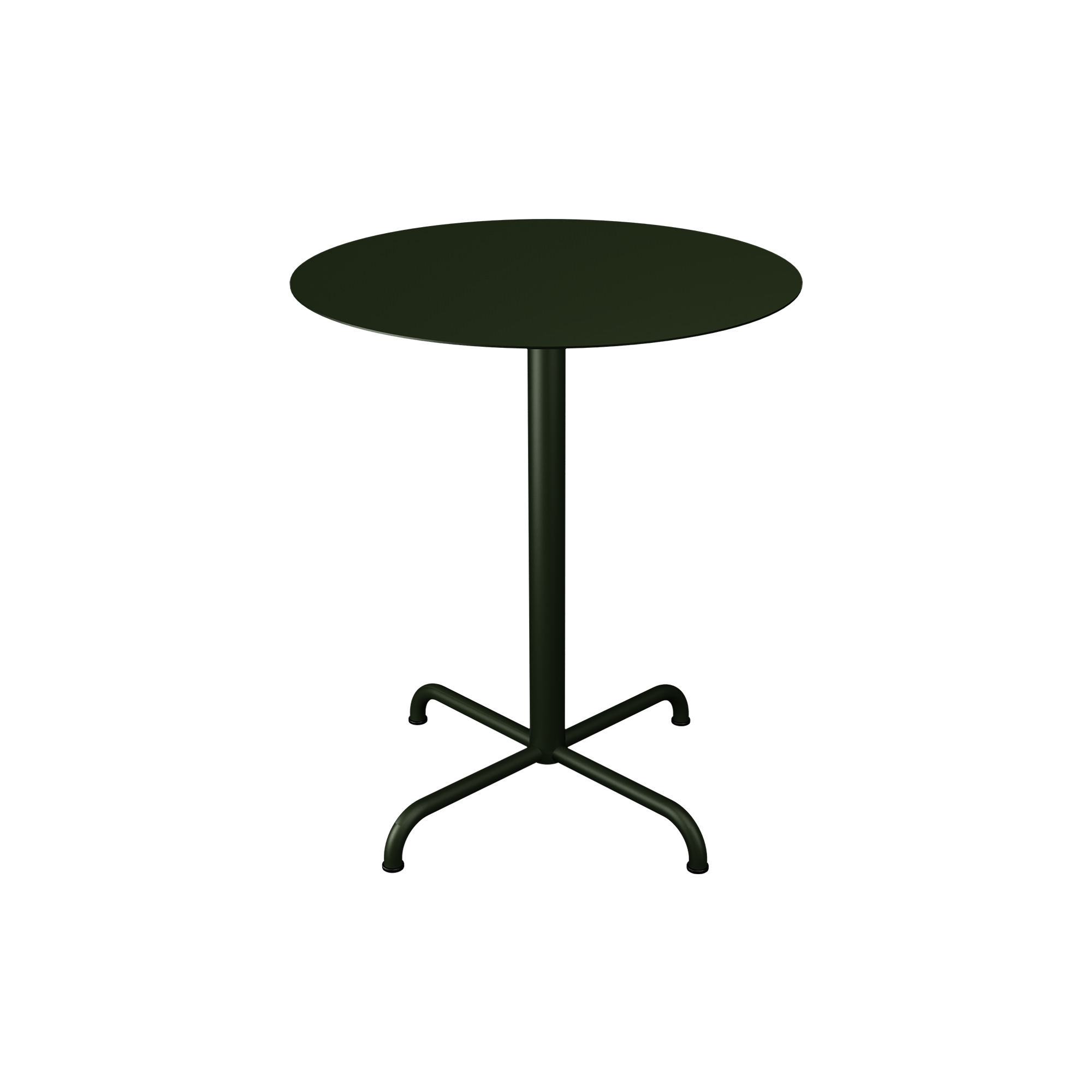 HOUE - PICO Café Table with 4 Star Base Ø 64, olive green