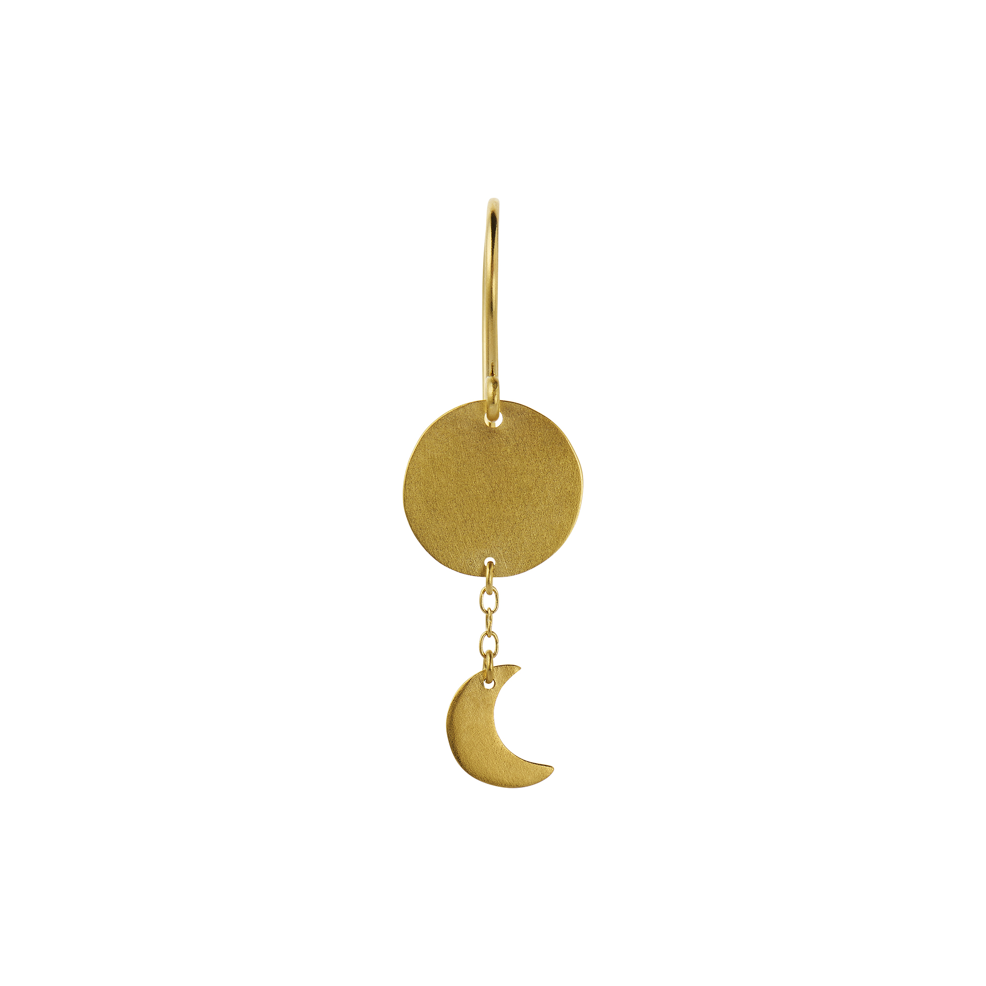 Stine A Jewelry - Sun and Moon Earring Single, gold