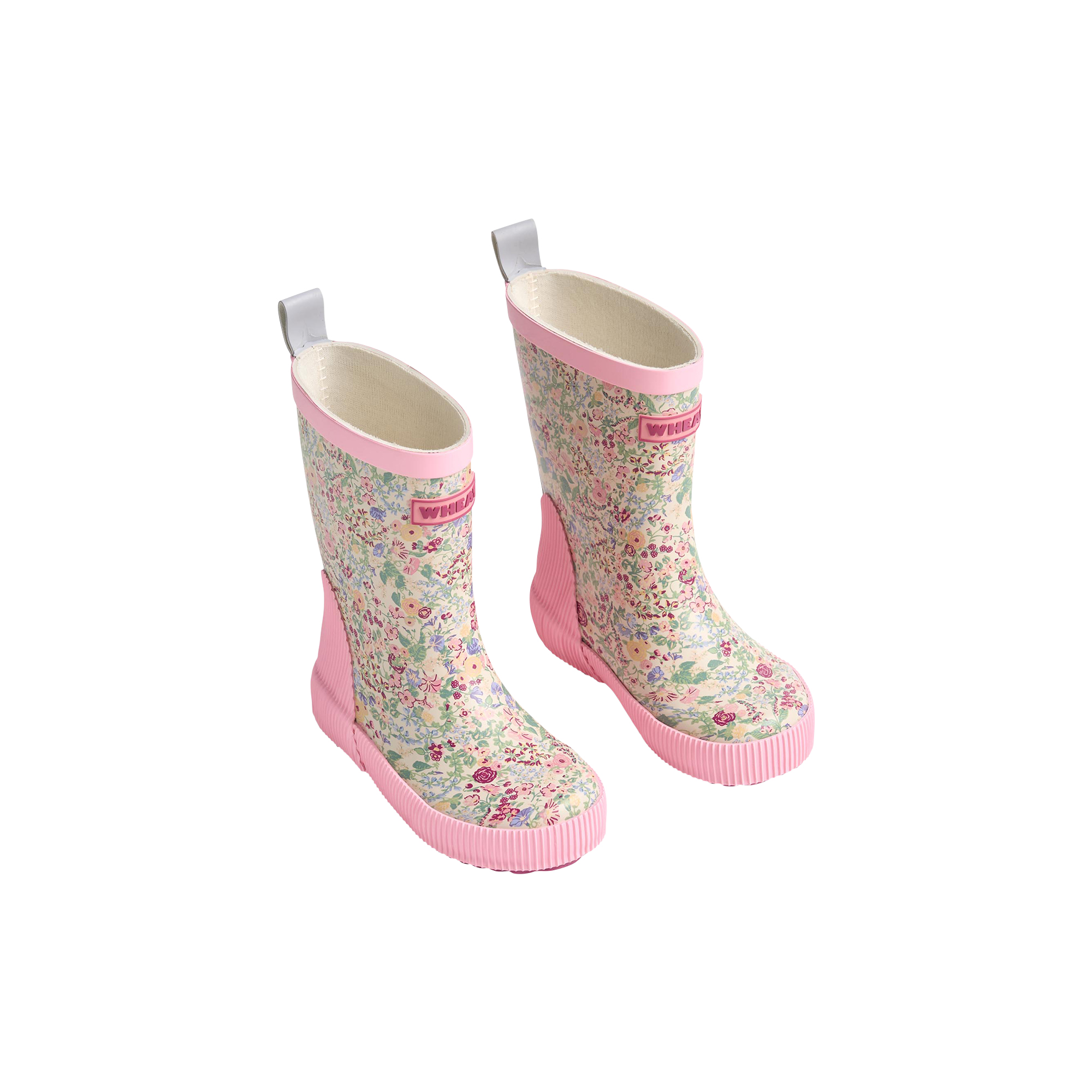 Wheat - Rubber Boot Welly, cool sky flowers - 23