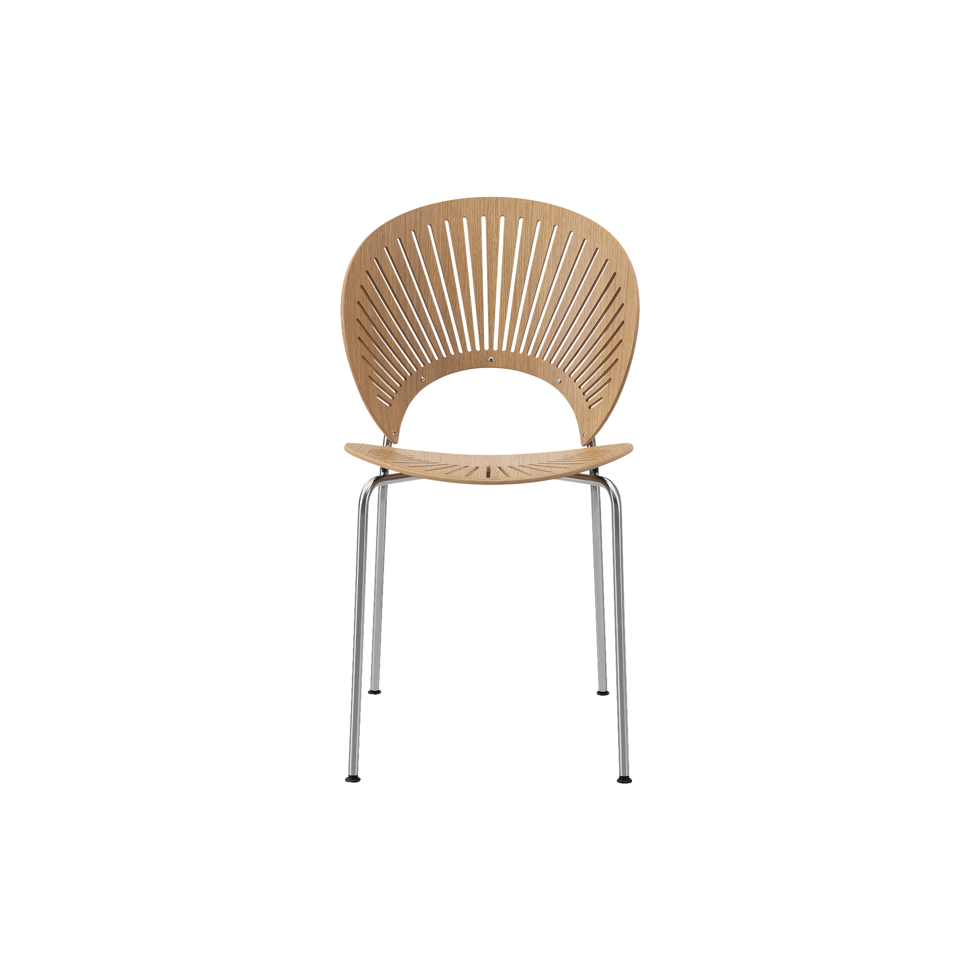 Fredericia Furniture - 3398 Trinidad stol, oiled oak/chrome
