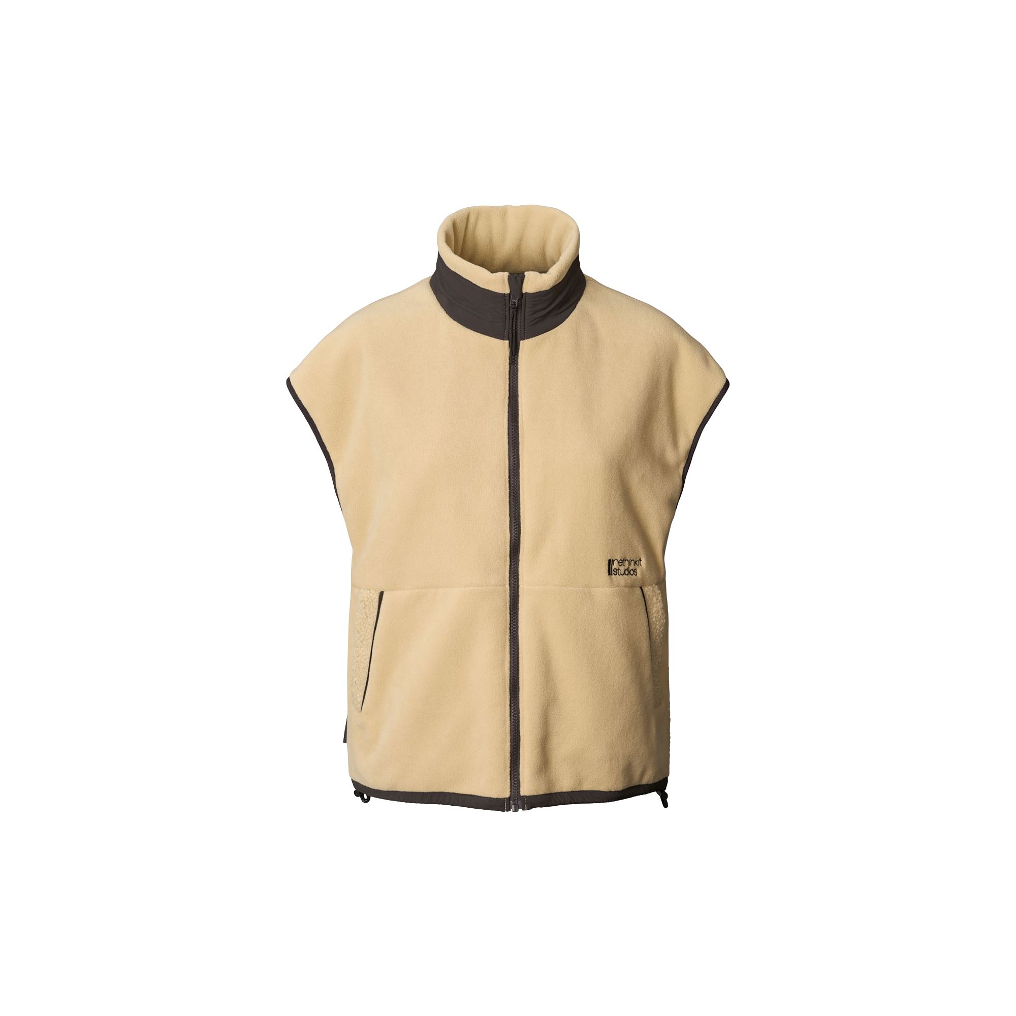 Rethinkit - Fleece Gilet Terra, sandshell - Str. M