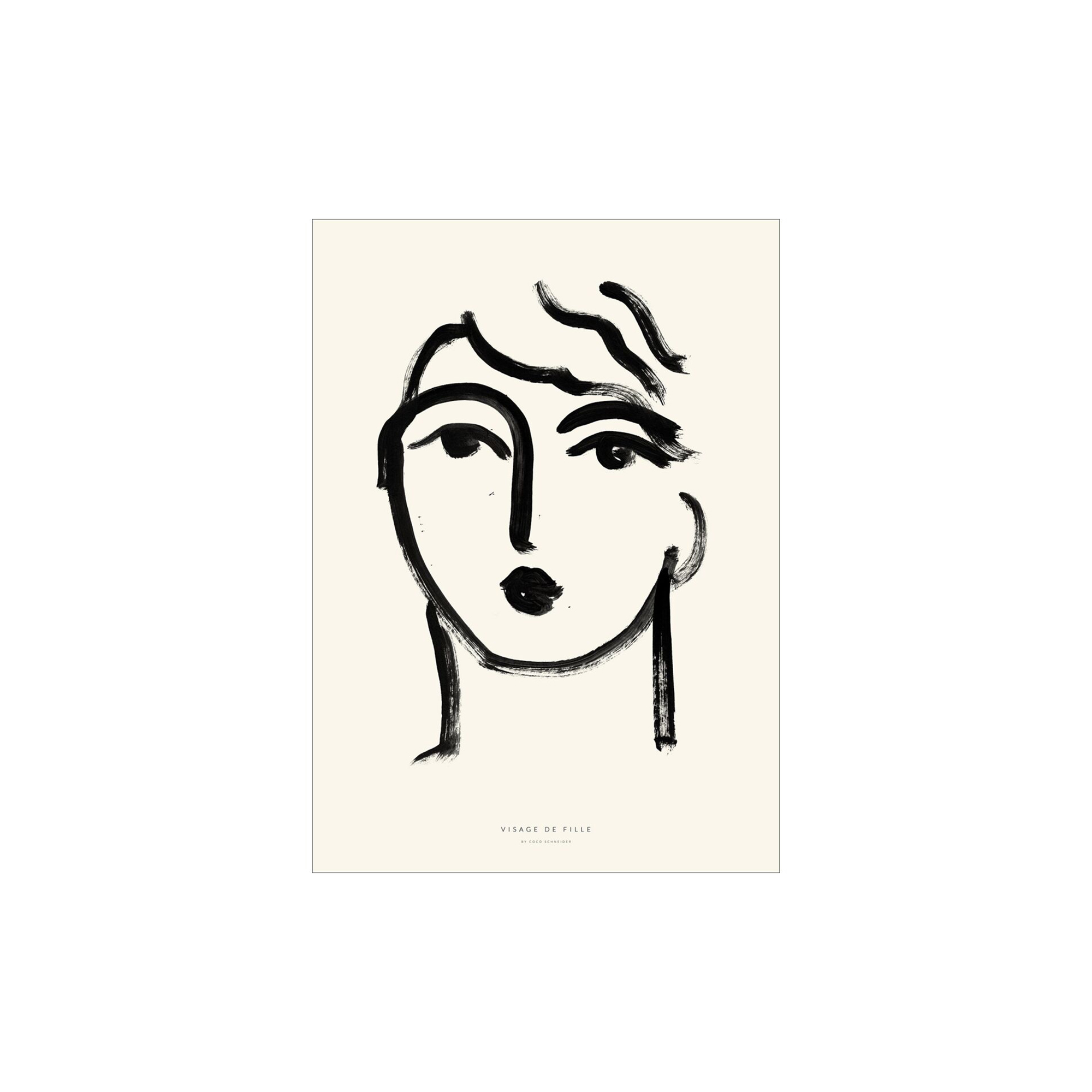 Poster & Frame - Coco - Visage de Fille - 30x40 cm