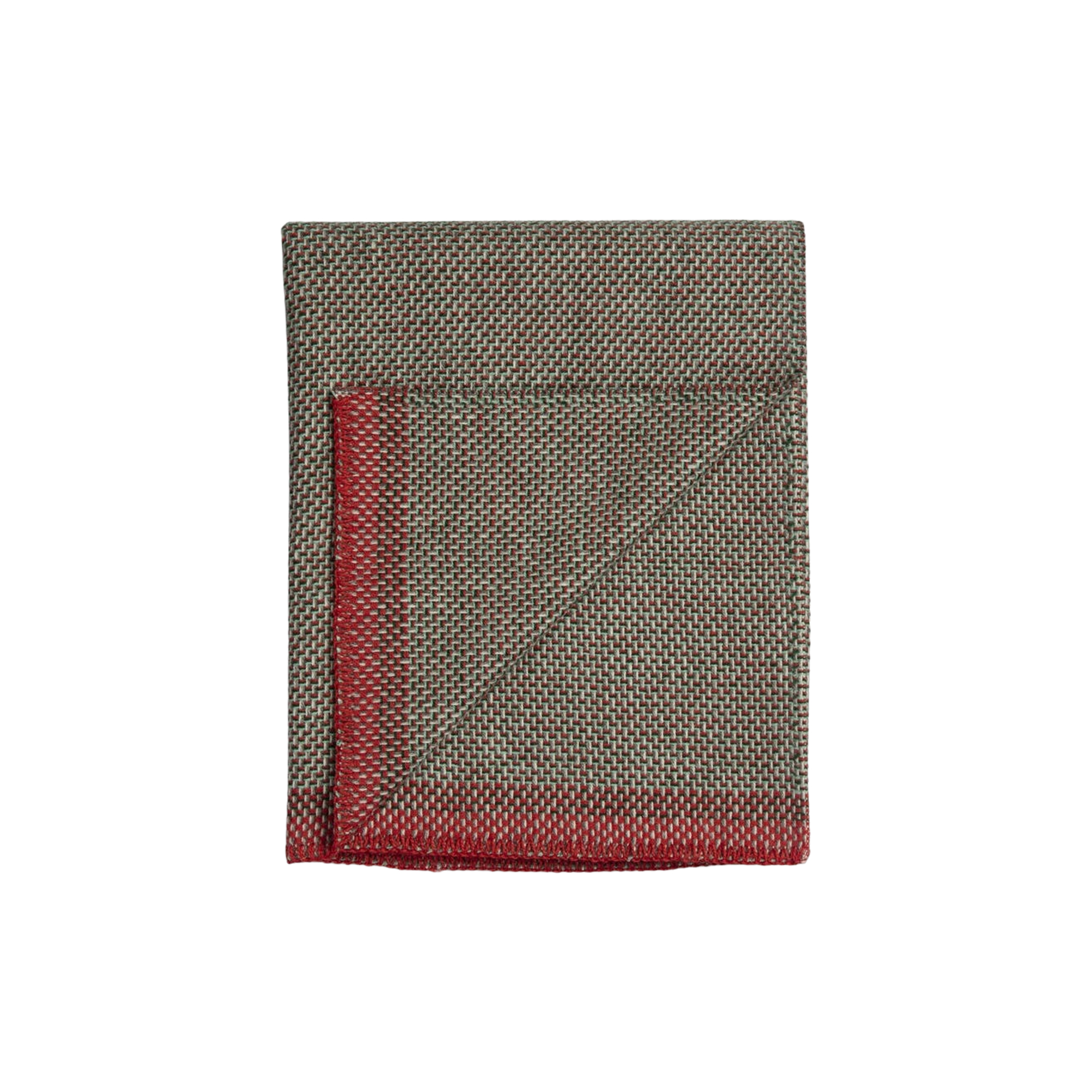 Røros Tweed - UNA Throw, green/red
