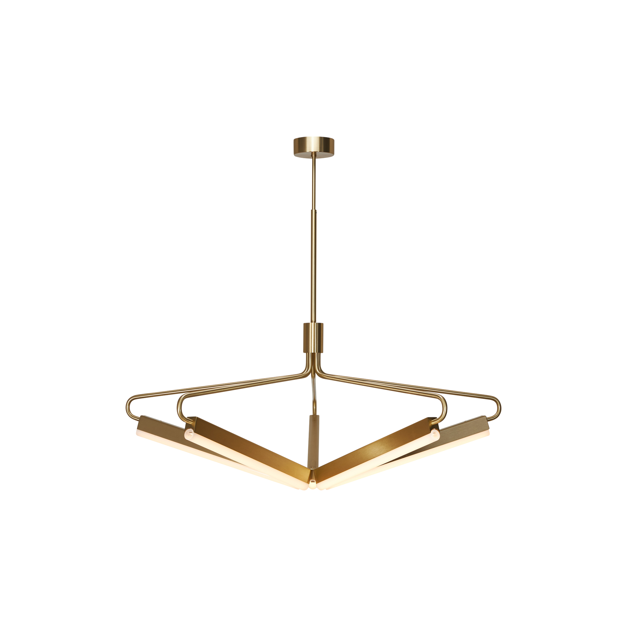 Rubn - Angel 5 500 Wide Chandelier, brass