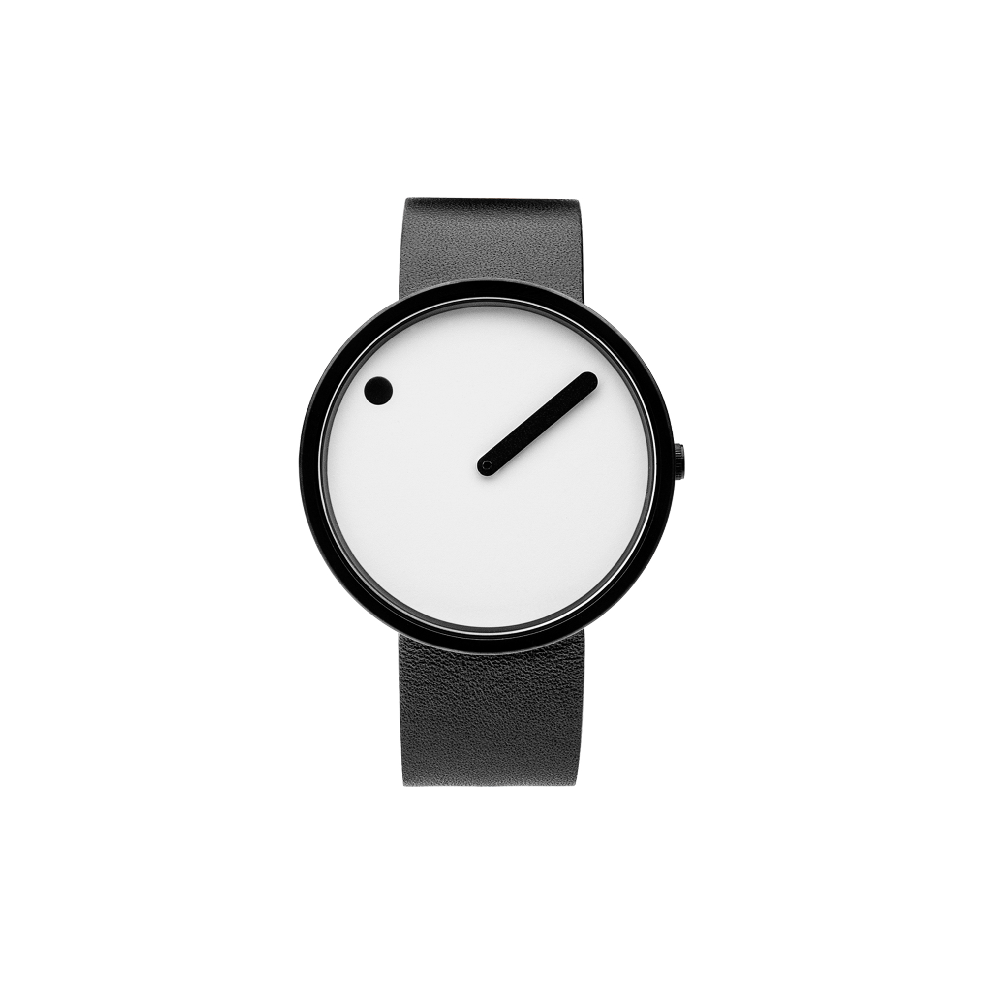 PICTO - PICTO armbåndsur, white/matt black/black - 40mm
