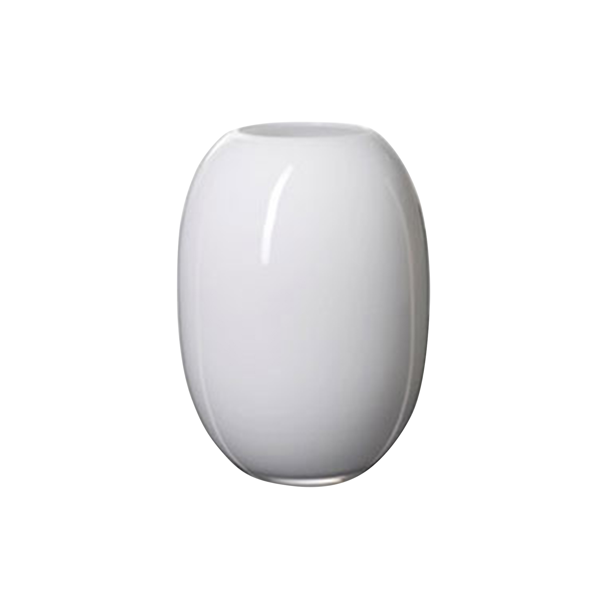 Piet Hein - Vase glas, opal - H16 cm
