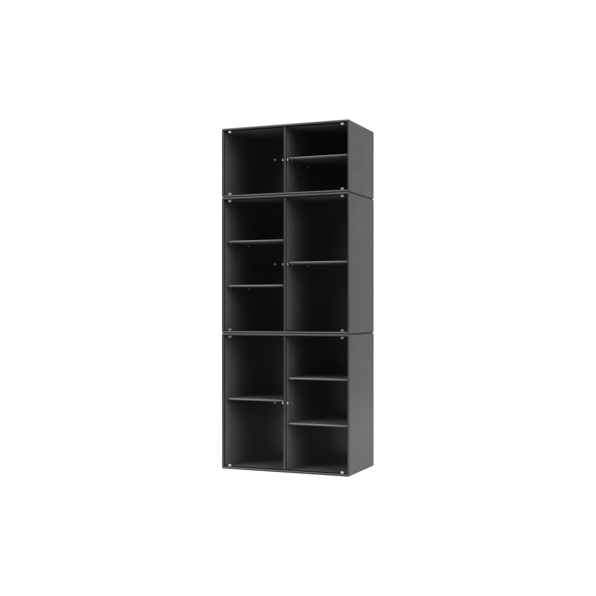 Montana Furniture - RIPPLE IV vitrineskab, 36 coal