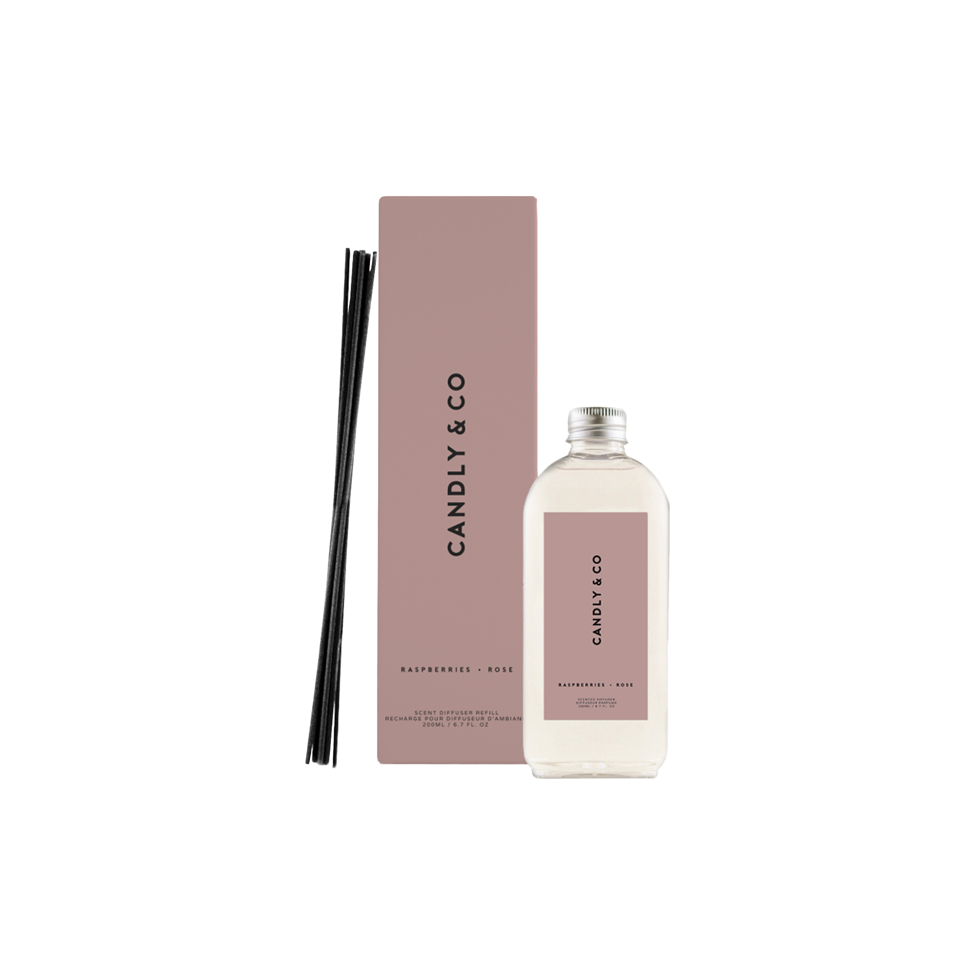 Candly & Co - No. 7 Diffuser Refill, Raspberries/Rose