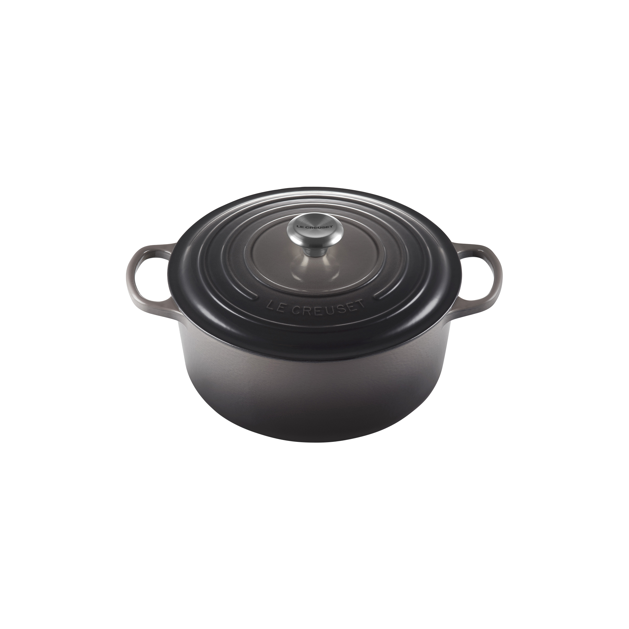 Le Creuset - Signature rund støbejernsgryde Ø 28 cm, flint - Ø28 cm