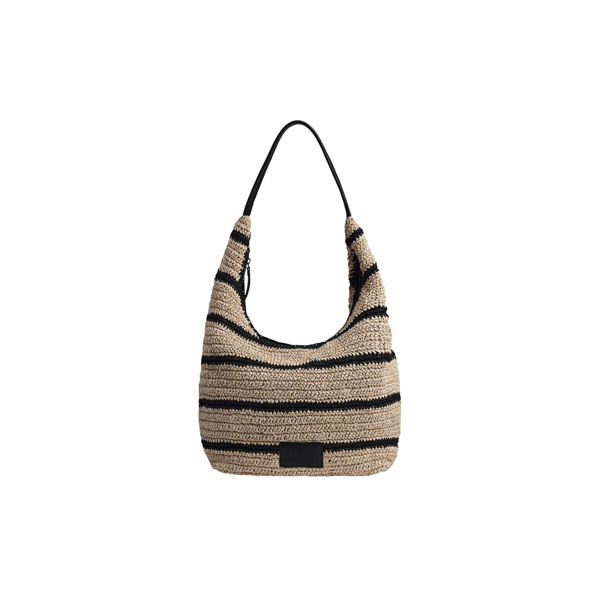 Markberg - SoleaMBG Bag, Raffia, natural/black mix w/black