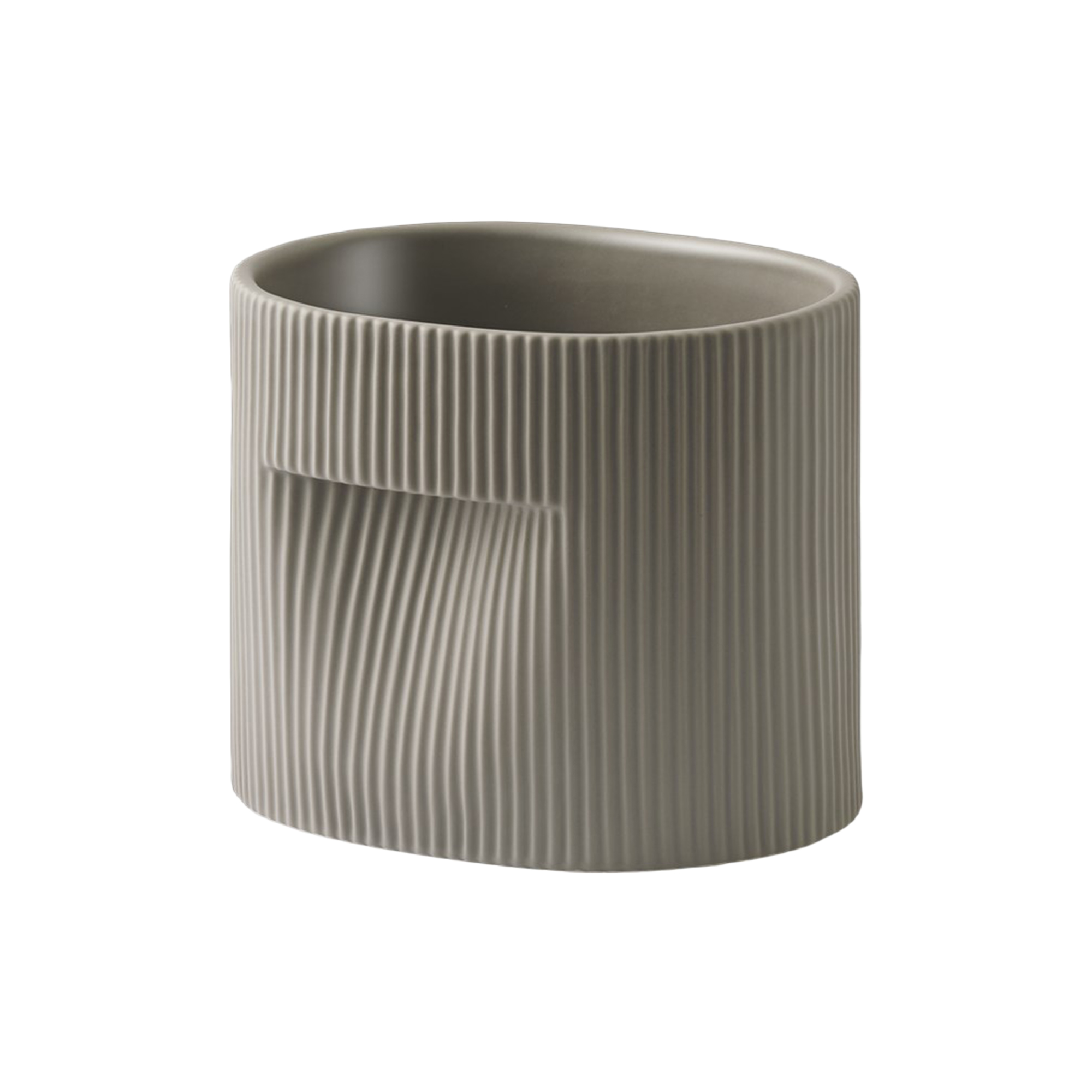 Muuto - Ridge Planter, taupe - H15 cm