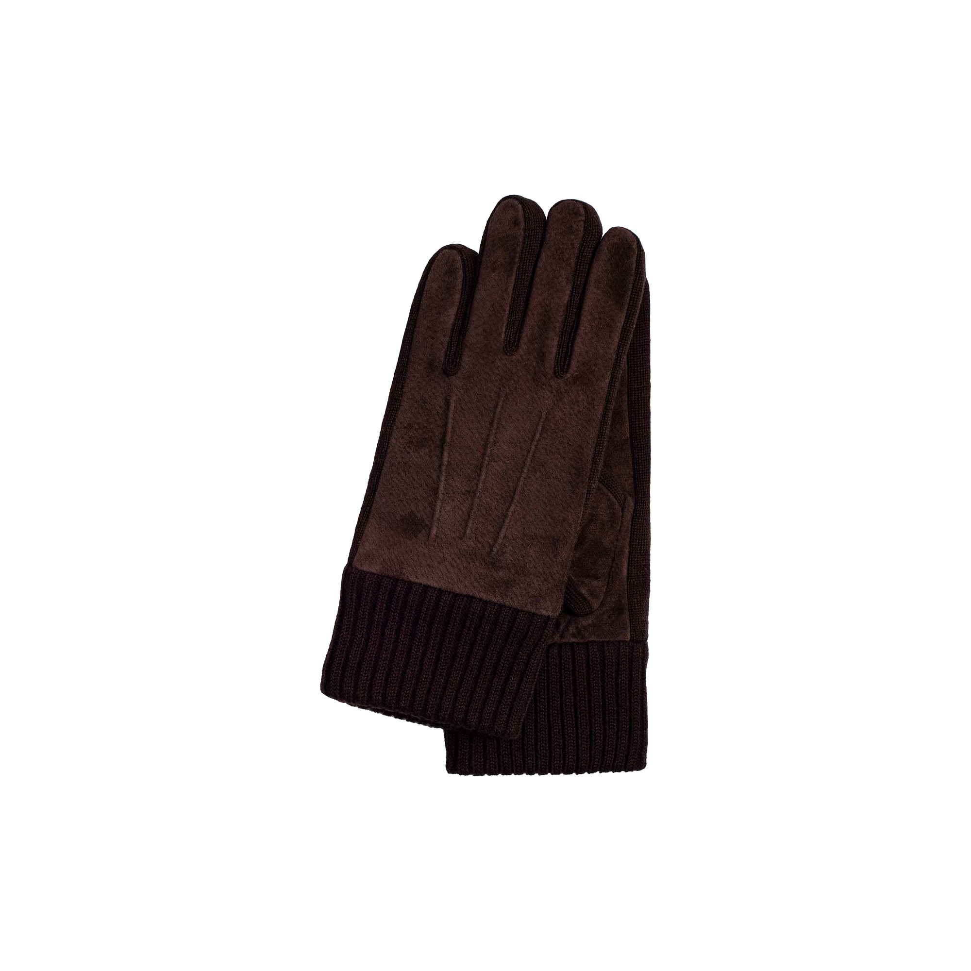 Kessler - Stand læderhandske, dark brown - XL