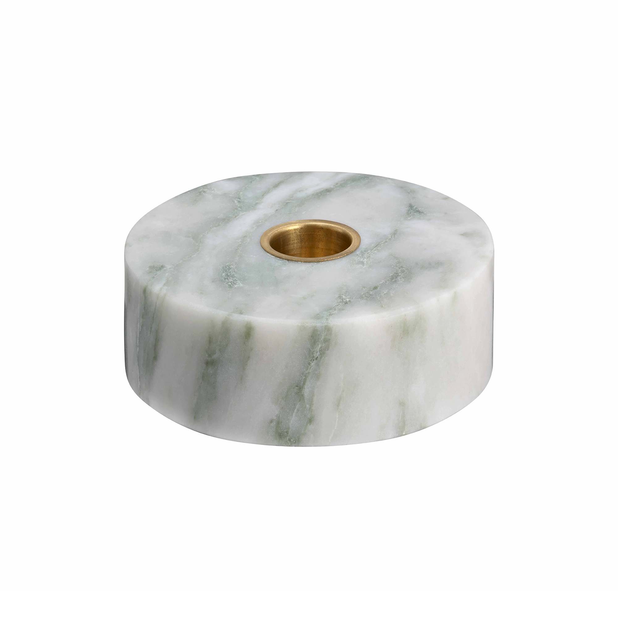 Uyuni Lighting - Marble base Candleholder, light green