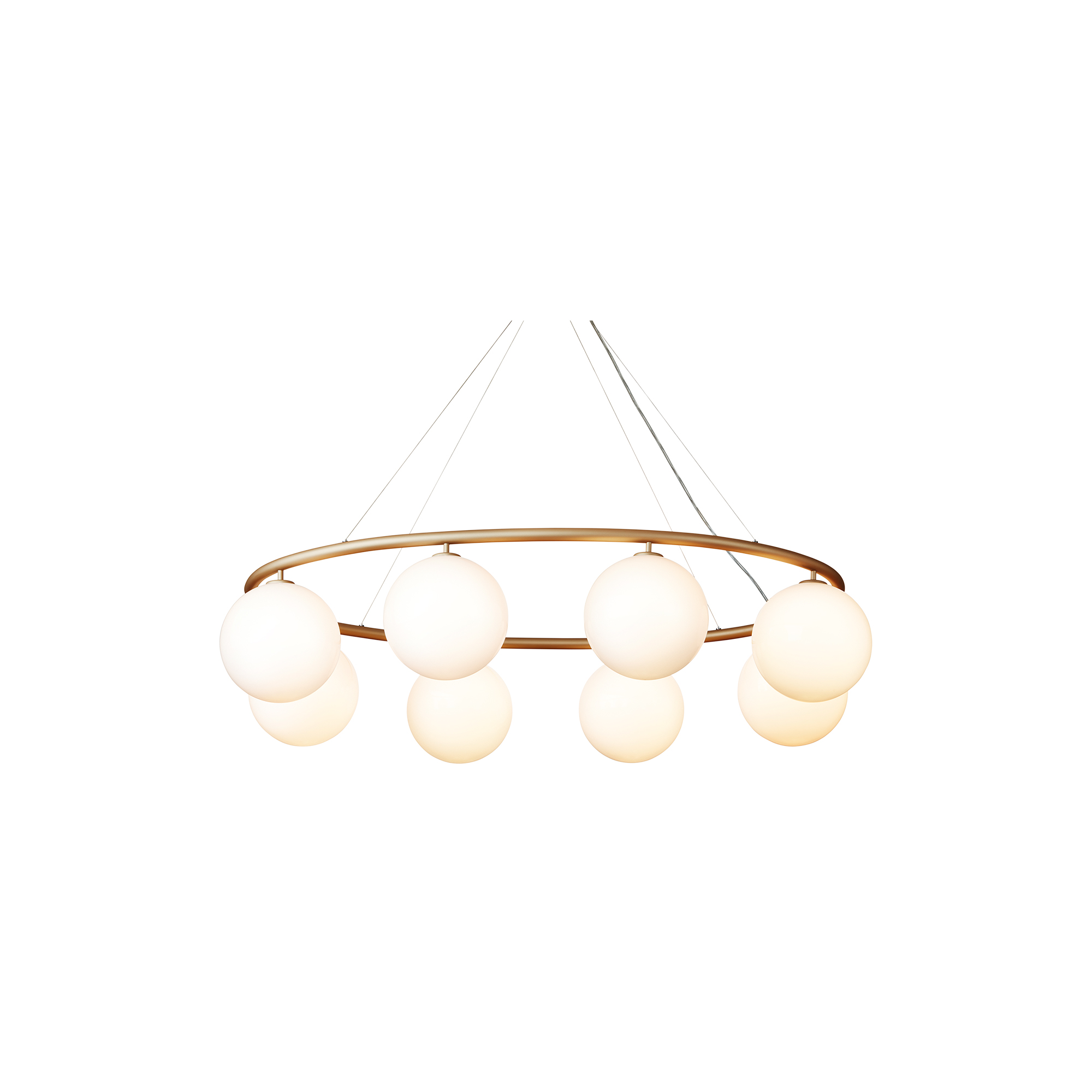 Nuura - Miira 8 Oval, brass/opal