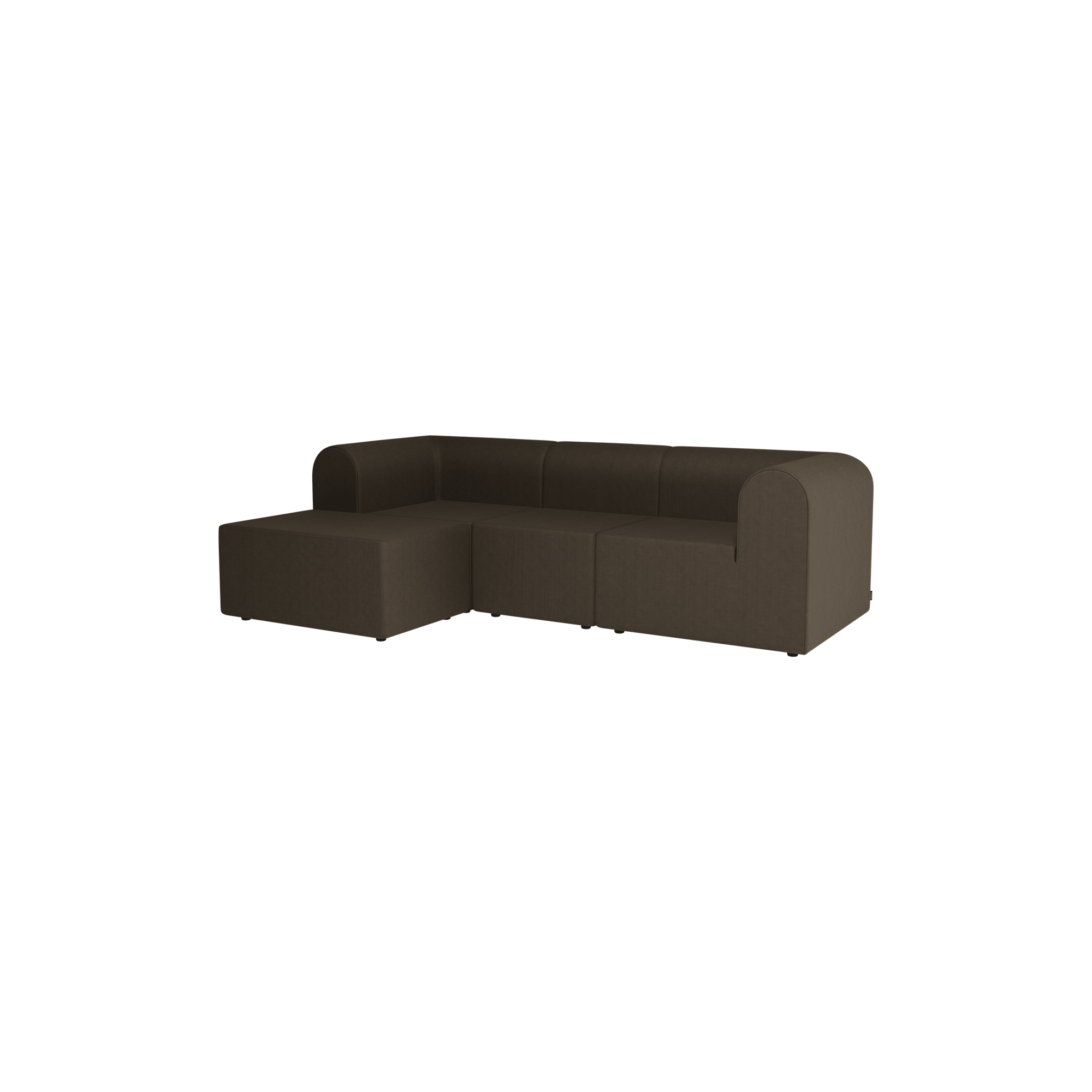 Montana Furniture - Paradigm 3-personers sofa med puf, Technicolour 0260