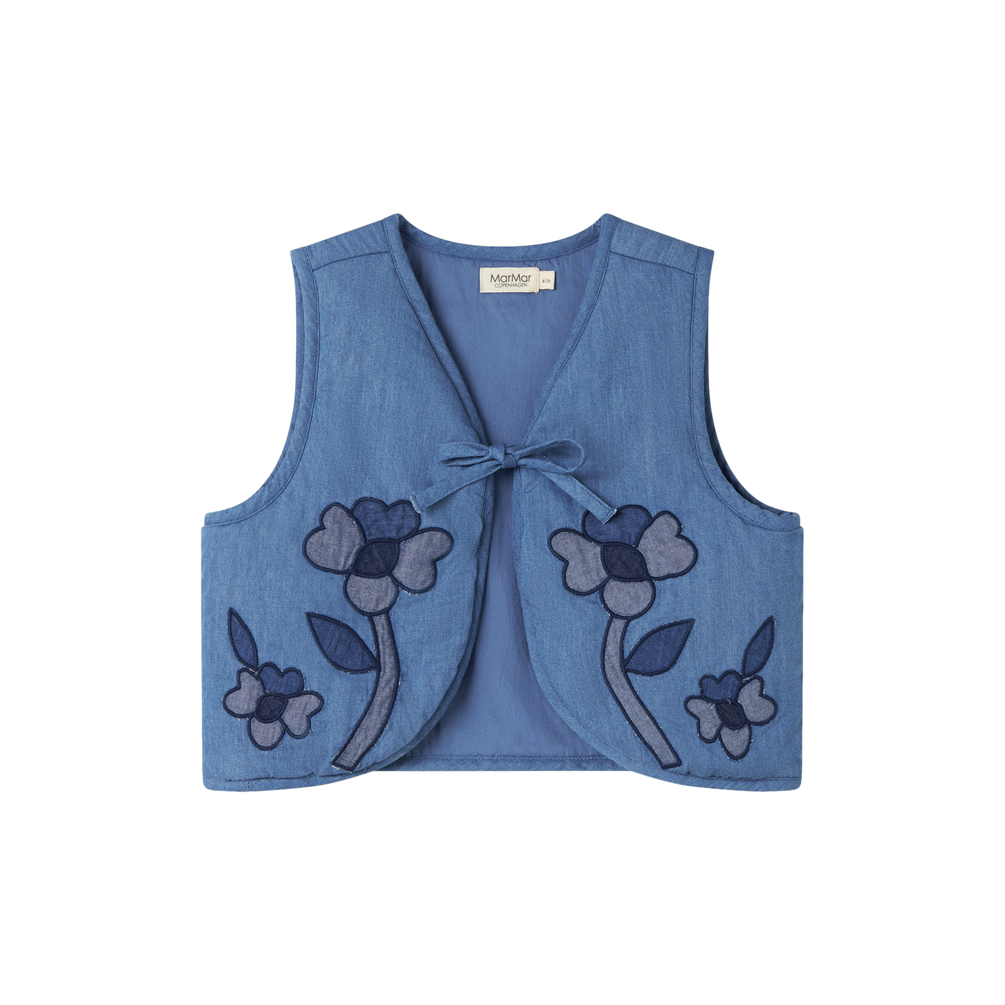 MarMar Copenhagen - Joyce Vest, blue denim - Str. 8-9Y-128-134