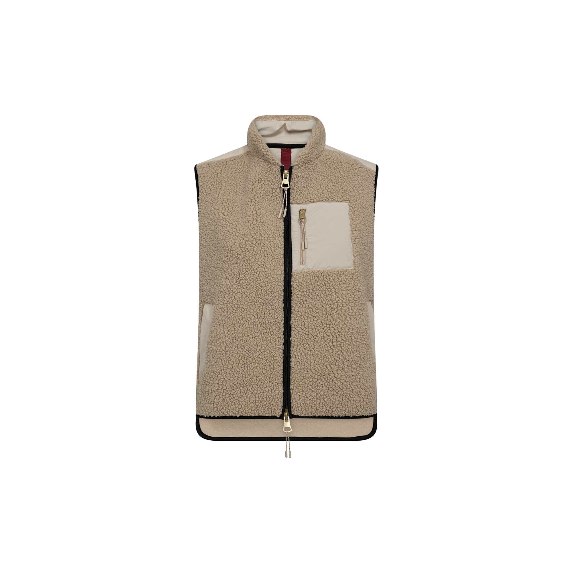 MOS MOSH - MMRowe Eli Teddy Vest, feather gray - Str. L
