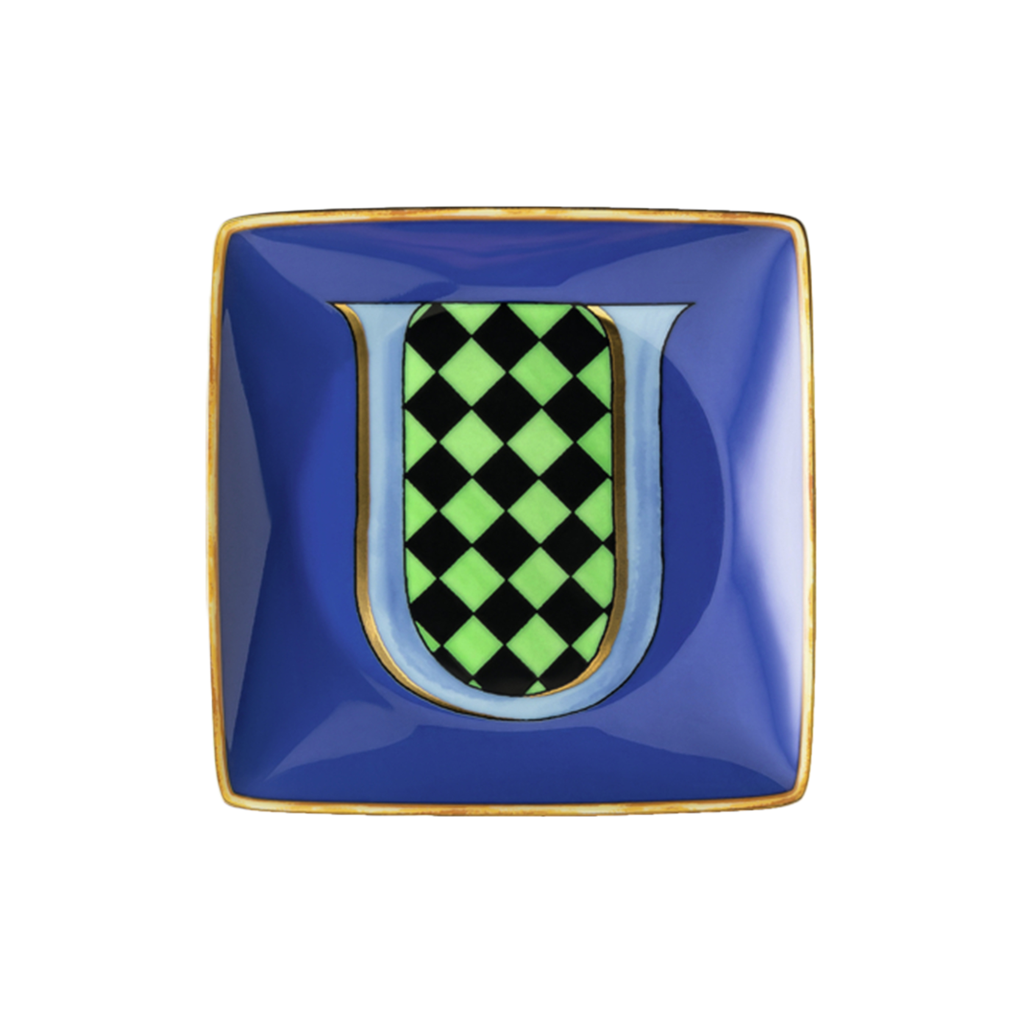 Rosenthal x Versace - Versace Alphabet Dish U, Alphabet Collection