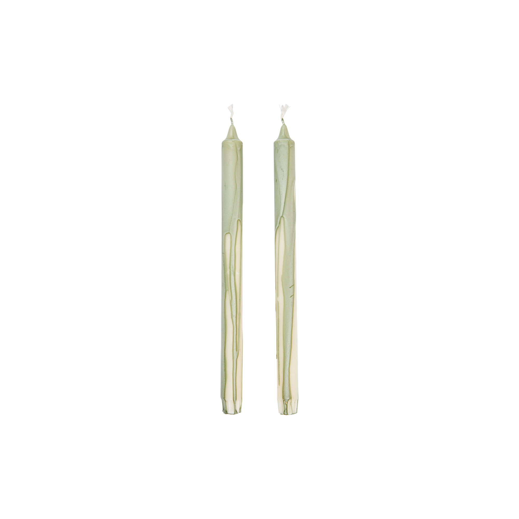 Ferm Living - Dryp Candles 2 stk., tea green