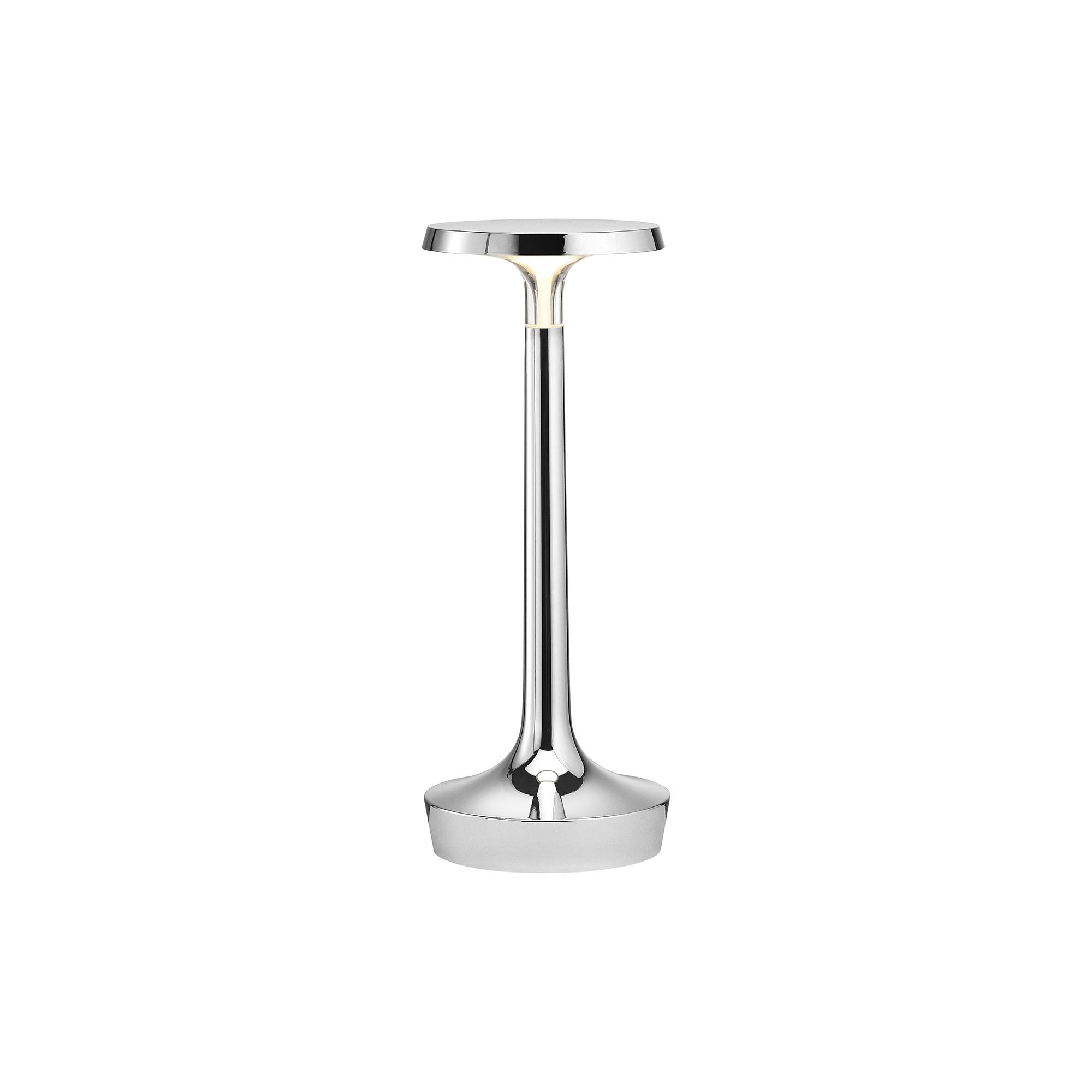 Flos - Bon Jour Unplugged bordlampe uden skærm, krom - H: 27 x Ø 10,3 cm.