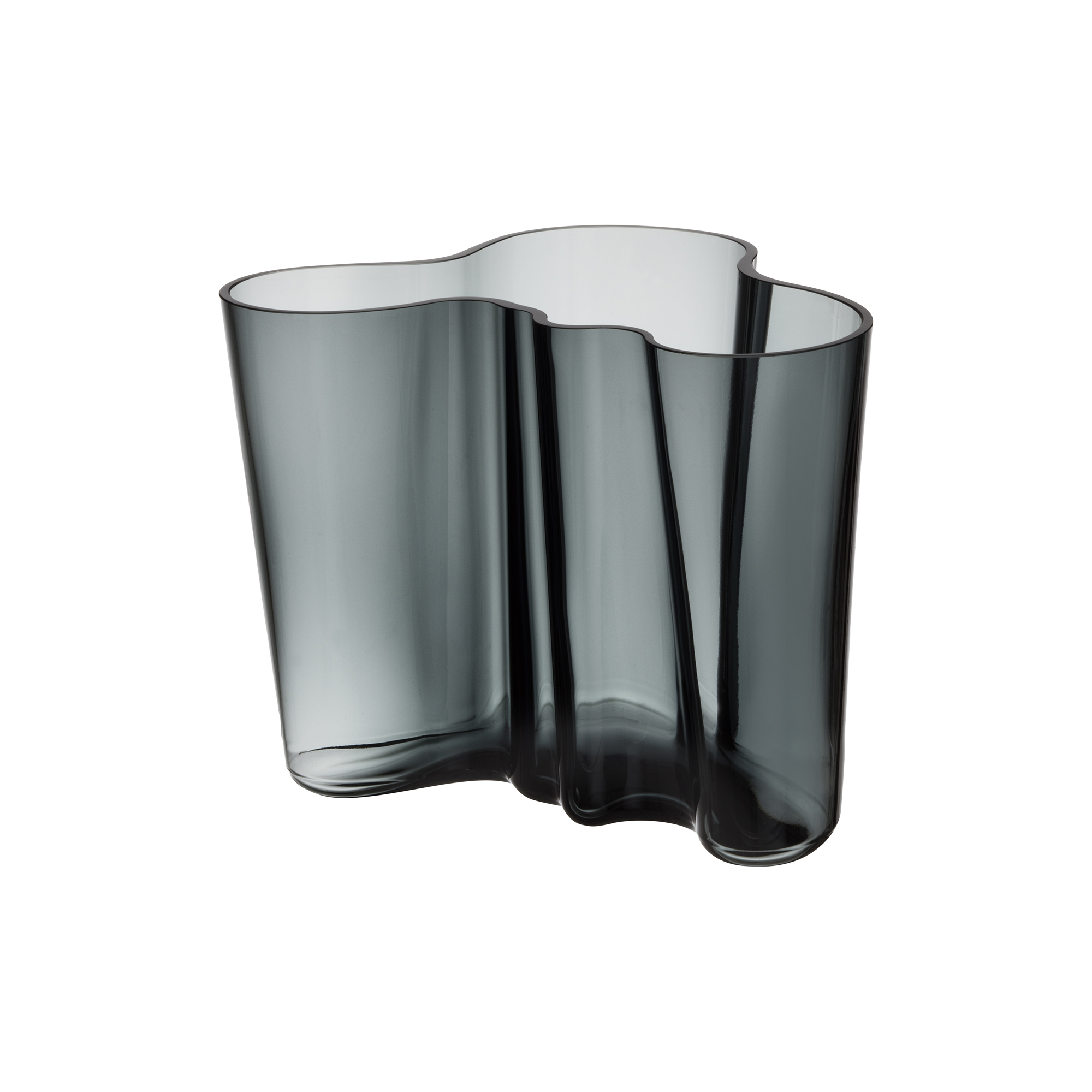 Iittala - Alvar Aalto vase 16 cm, dark grey, Alvar Aalto Collection - H16 cm