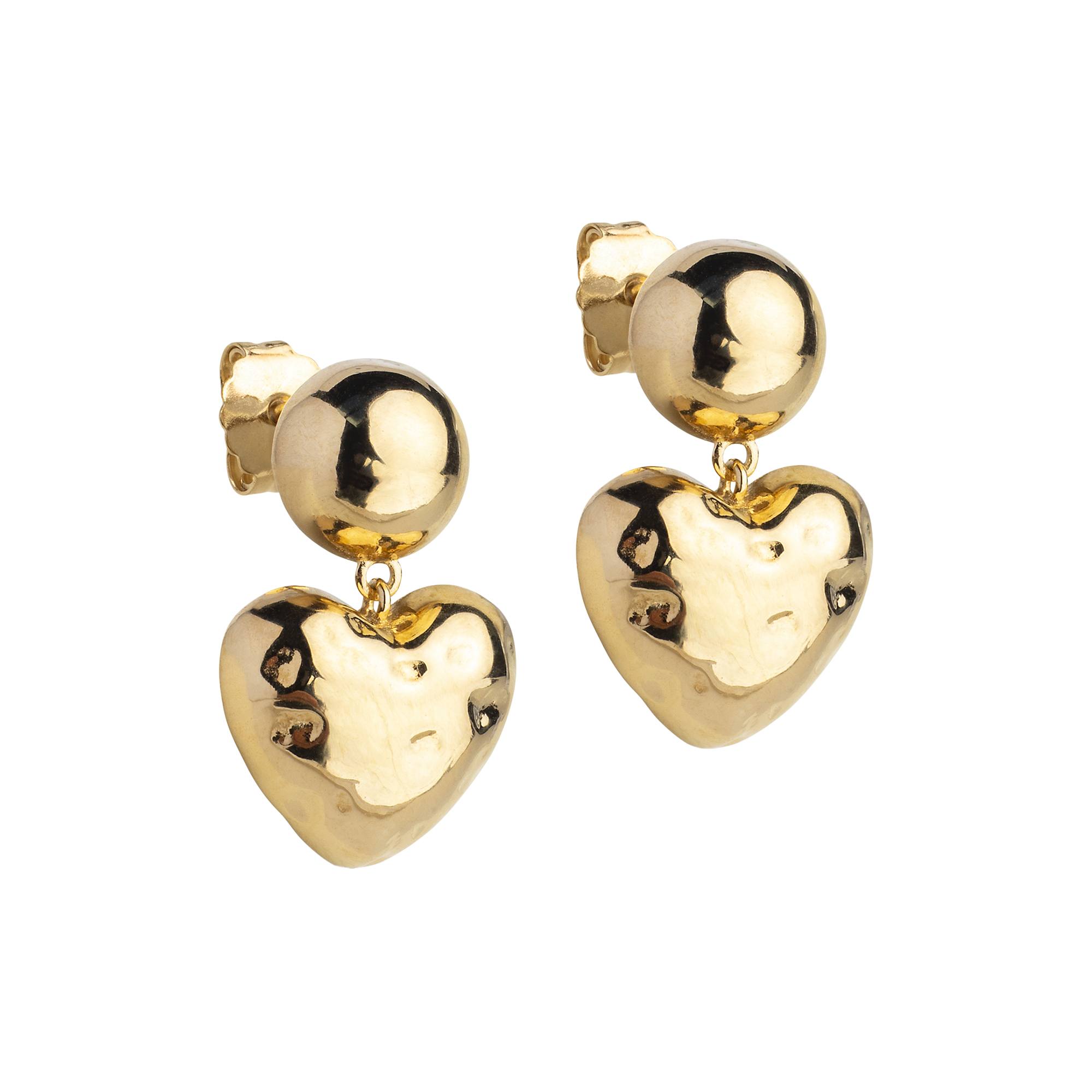 ENAMEL Copenhagen - Poma Heart Øreringe, Poma Drop Heart