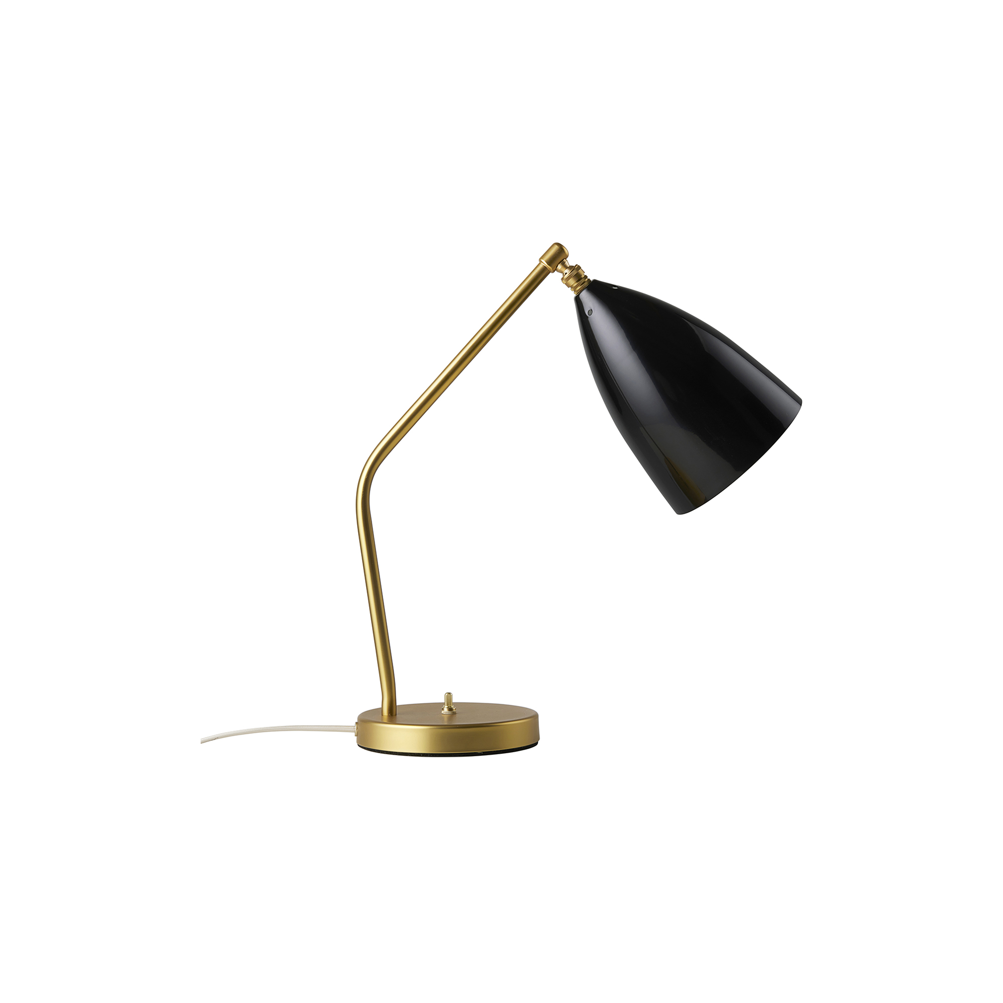 GUBI - Gräshoppa Table Lamp, black glossy, Grashopper - H: 41 x Ø 15 cm.