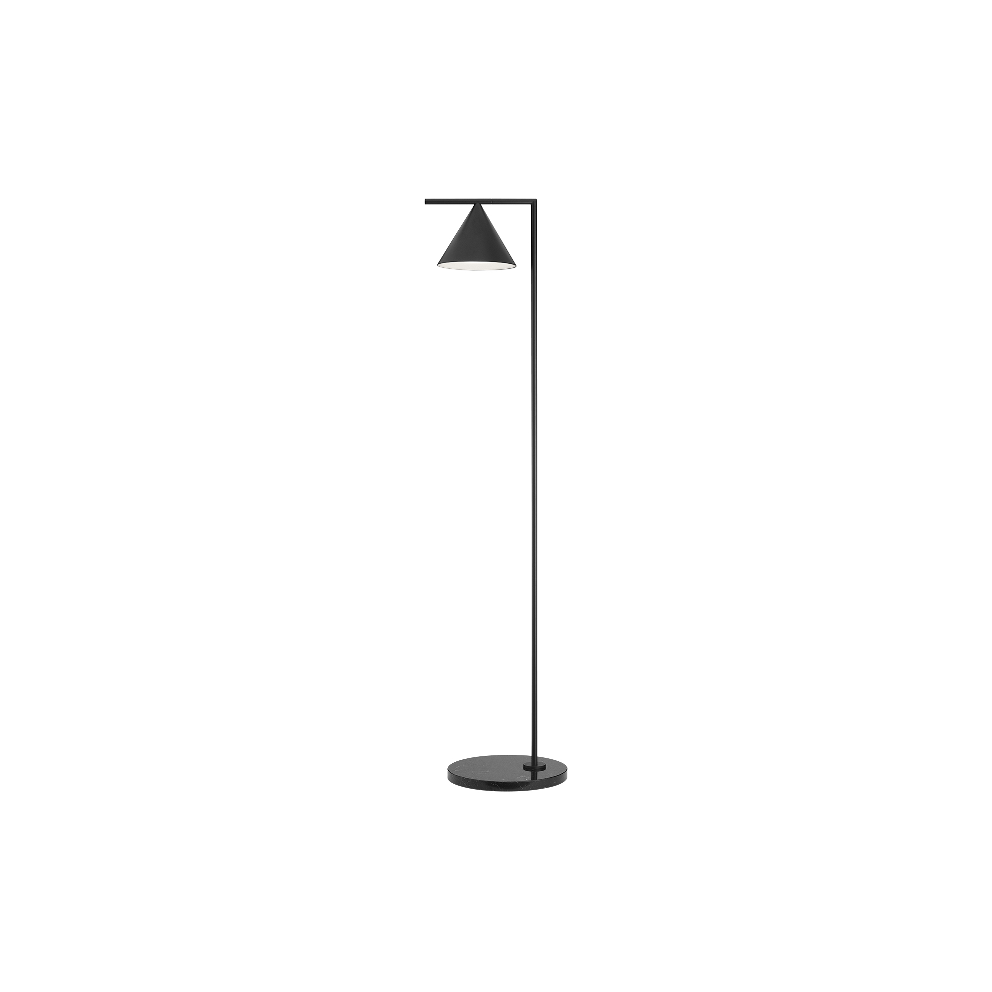 Flos - Captain Flint gulvlampe, sort