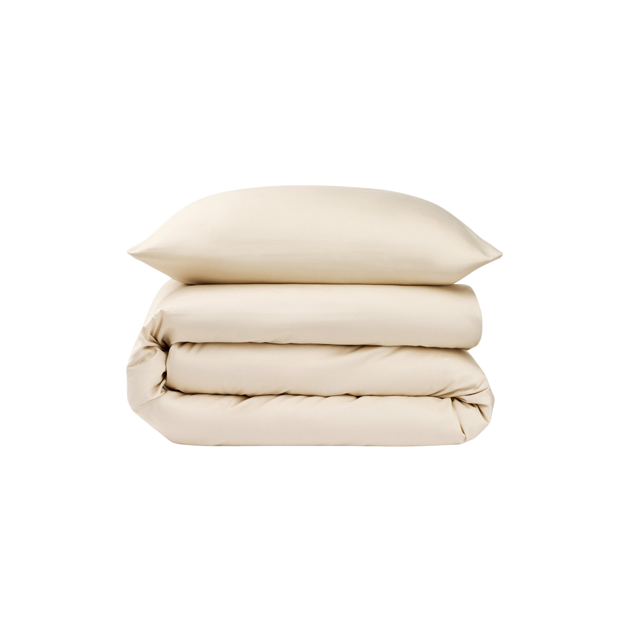Sekan - Satin sengesæt, sand - 200x220-60x63 cm
