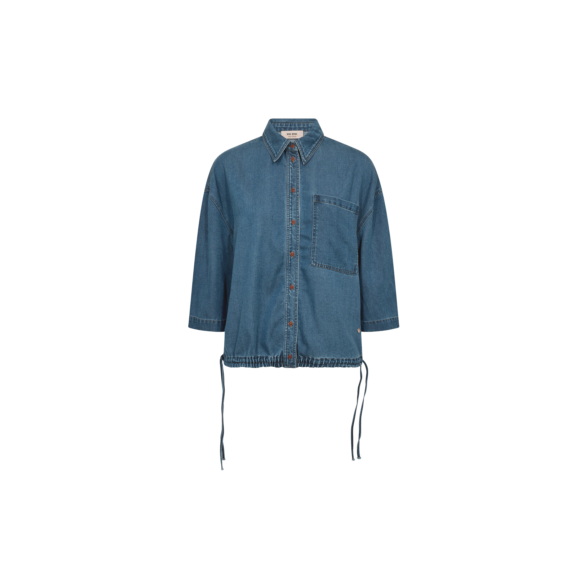 MOS MOSH - MMTessa Lich Shirt, blue - Str. XL