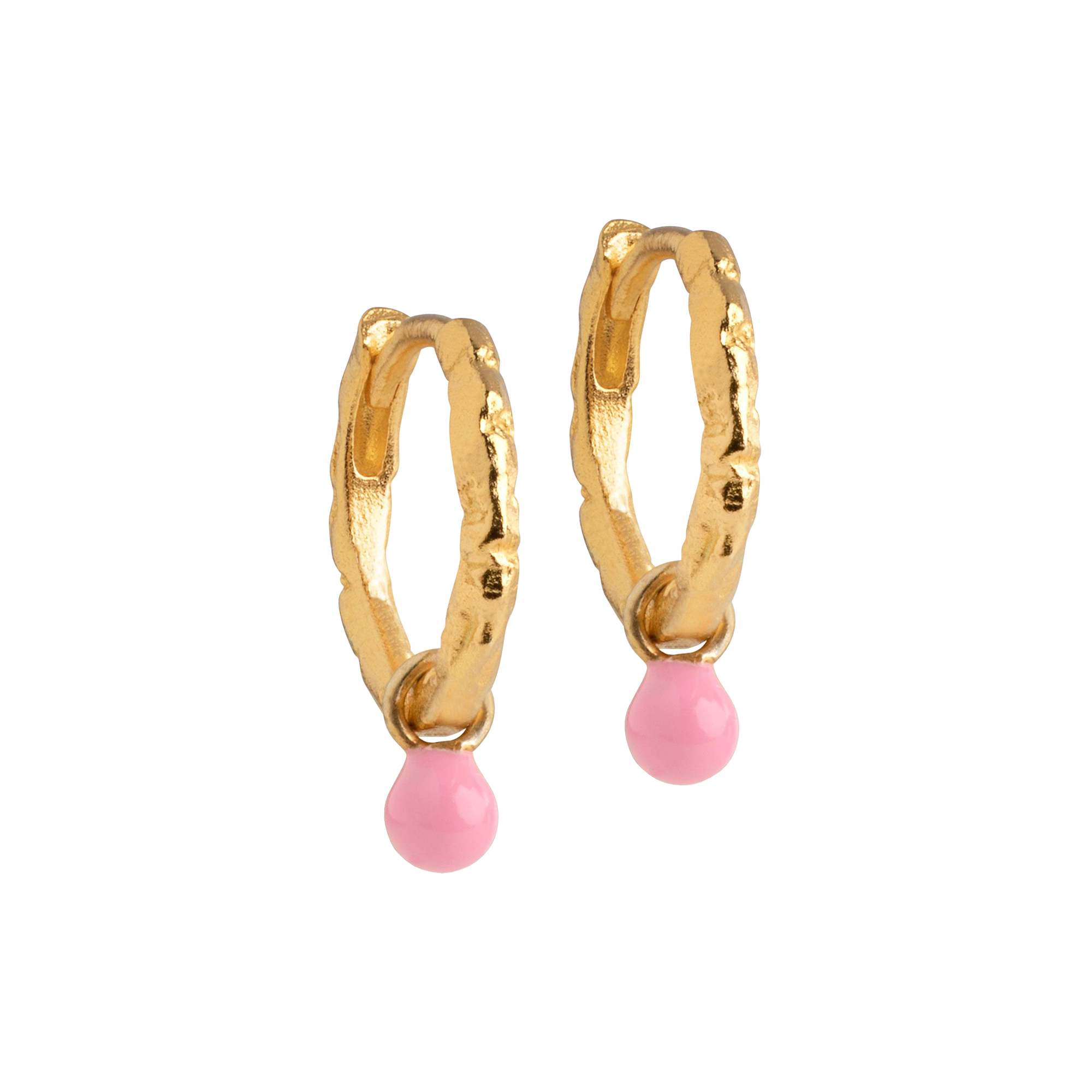 ENAMEL Copenhagen - Belle hoops, light pink