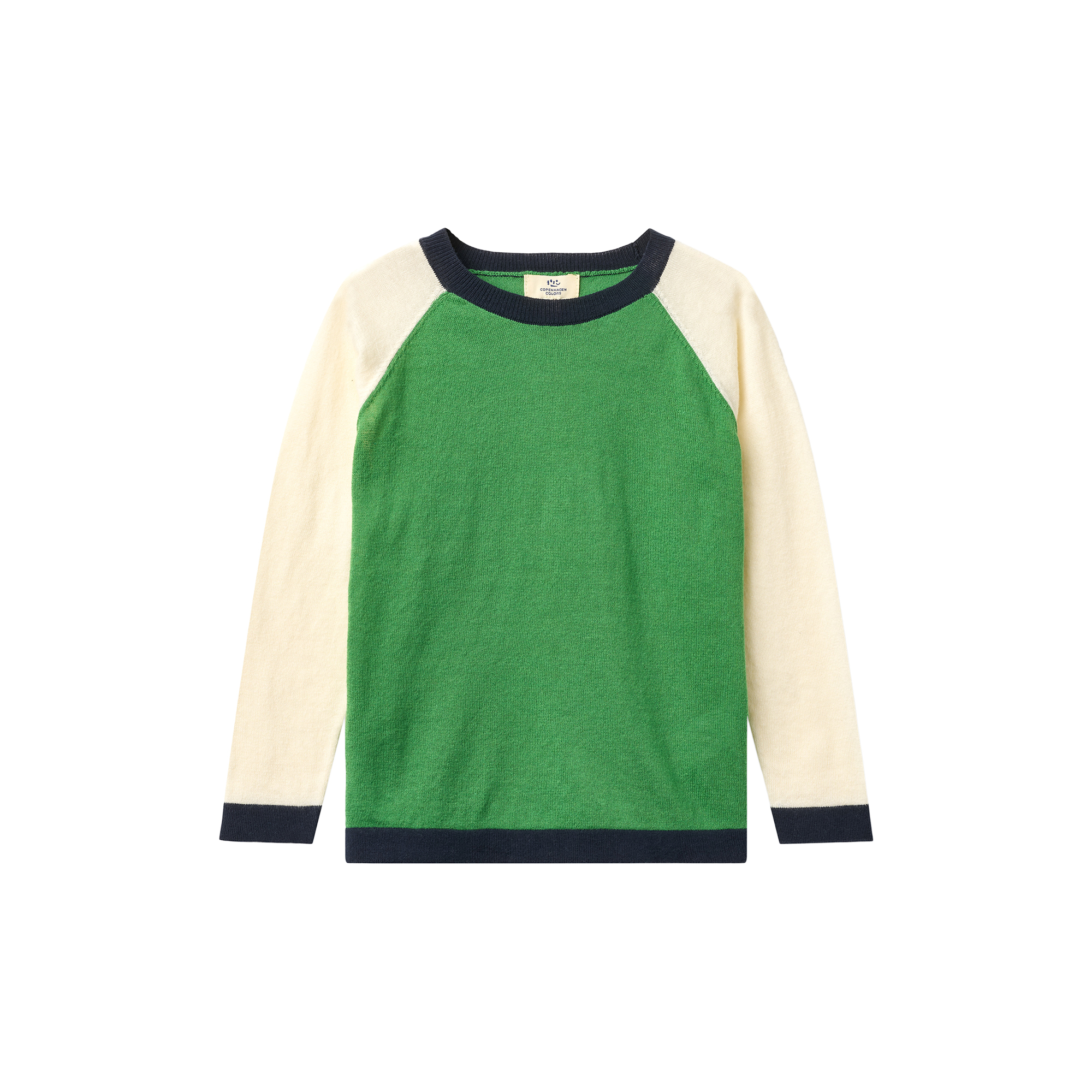 Copenhagen Colors Organics - Light Knitted Color Block T-Shirt LS - Str. 122