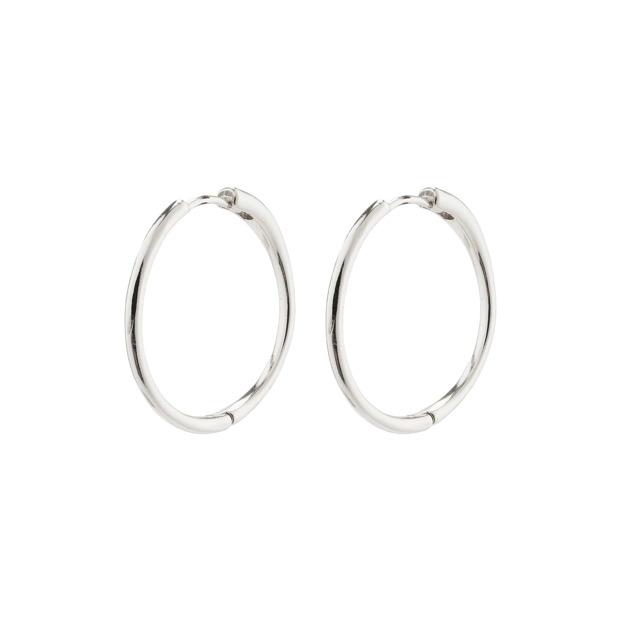 Pilgrim - EANNA recycled store hoops, sølvbelagt