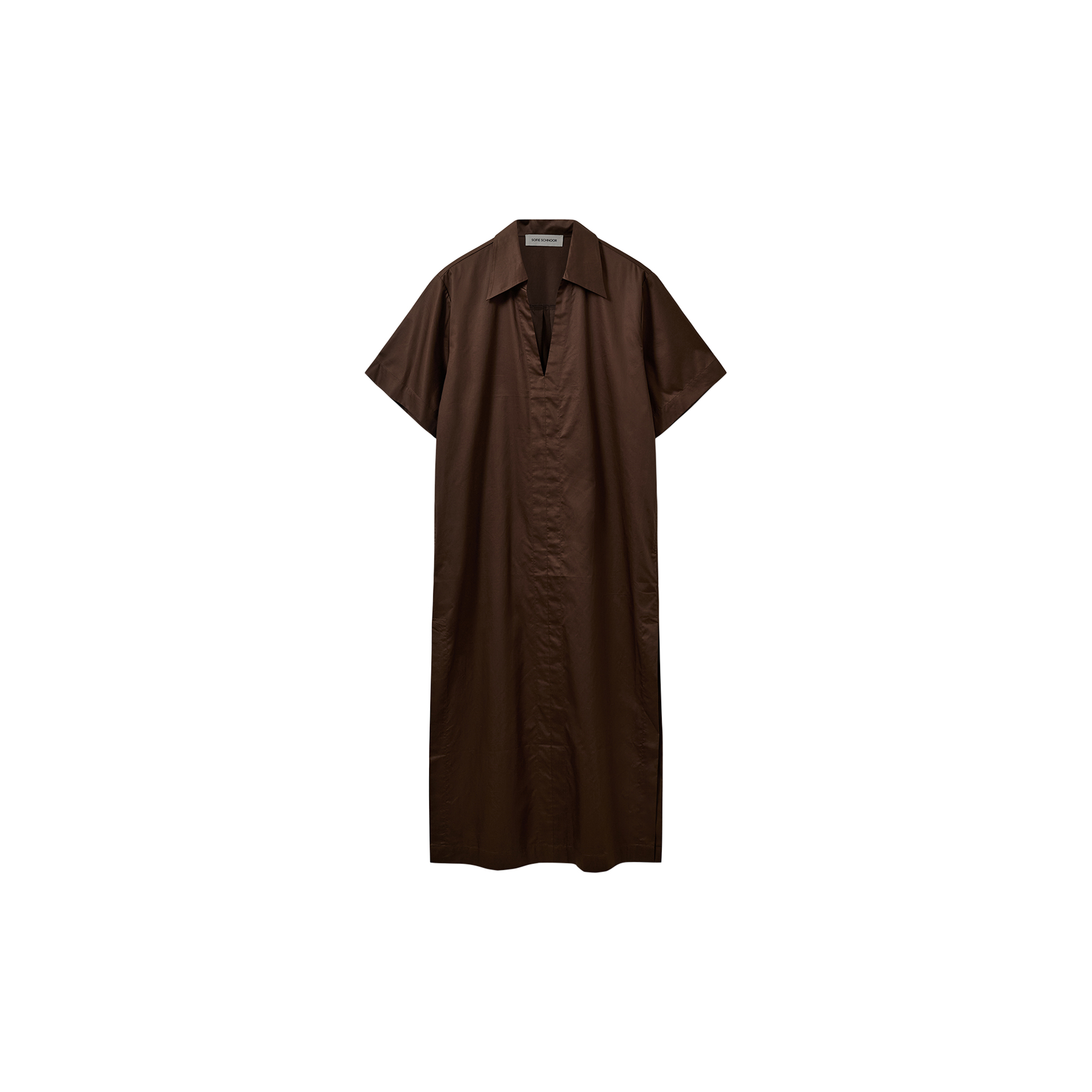 Sofie Schnoor - ASANASW OVERSIZE SHIRT DRESS, intense brown - Str. 42