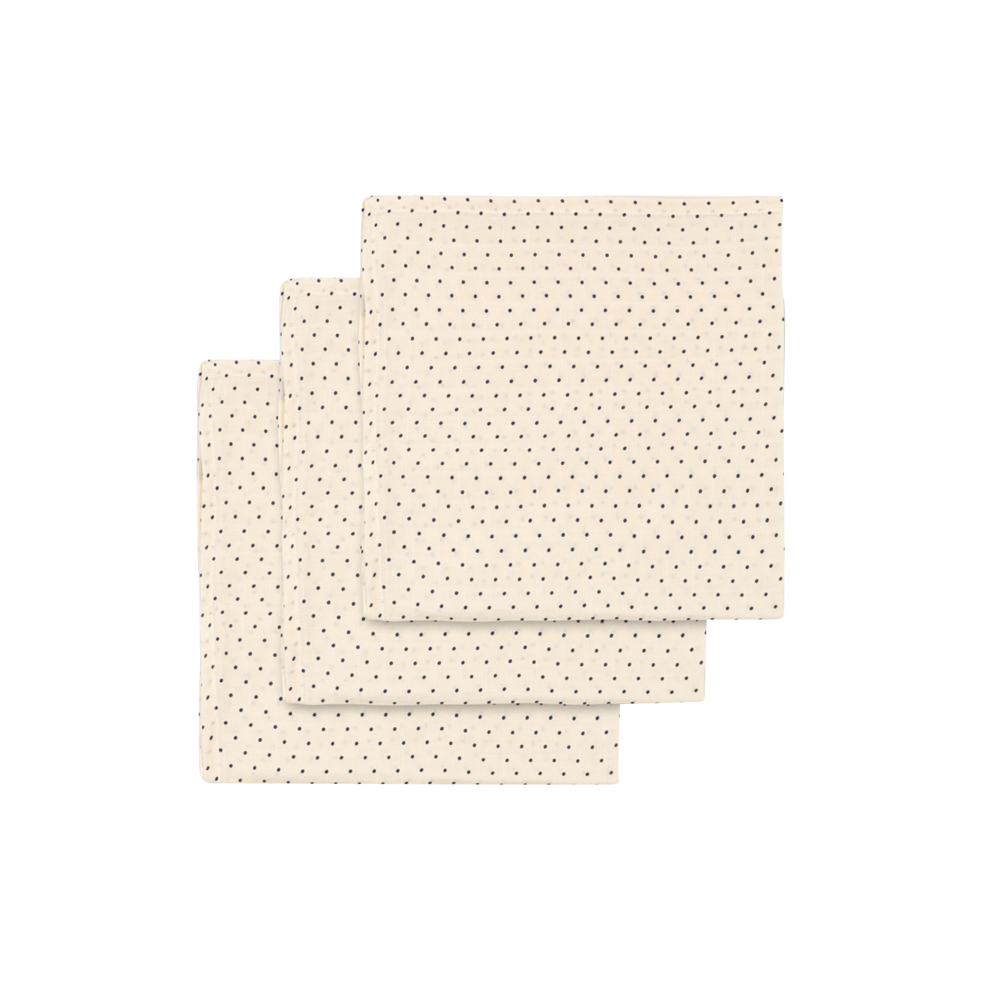 Konges Sløjd - 3 Pack Muslin Cloth, estate dot