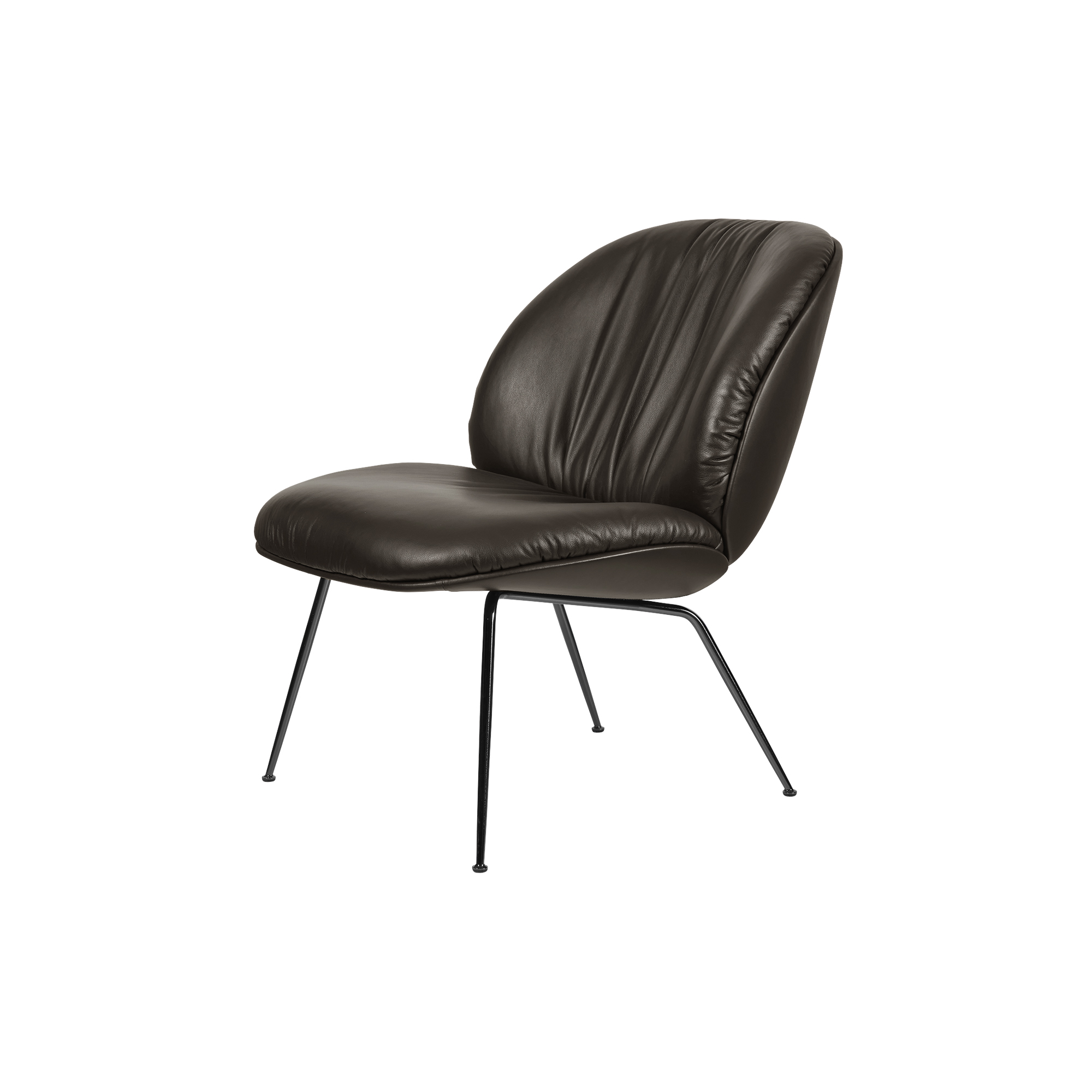 GUBI - Beetle Soft Lounge Chair, Fully Upholstered, coffee