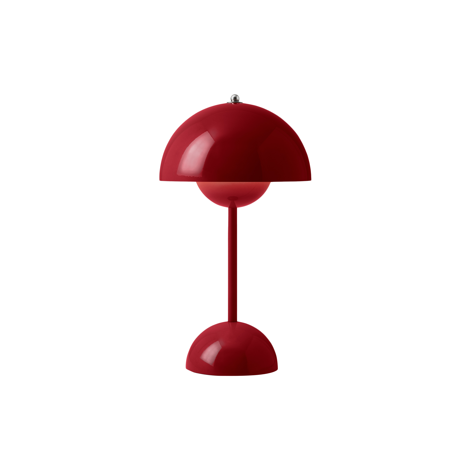 &Tradition - Flowerpot VP9 Portable Table Lamp, vermilion red - H: 29,5 x Ø 16 cm.