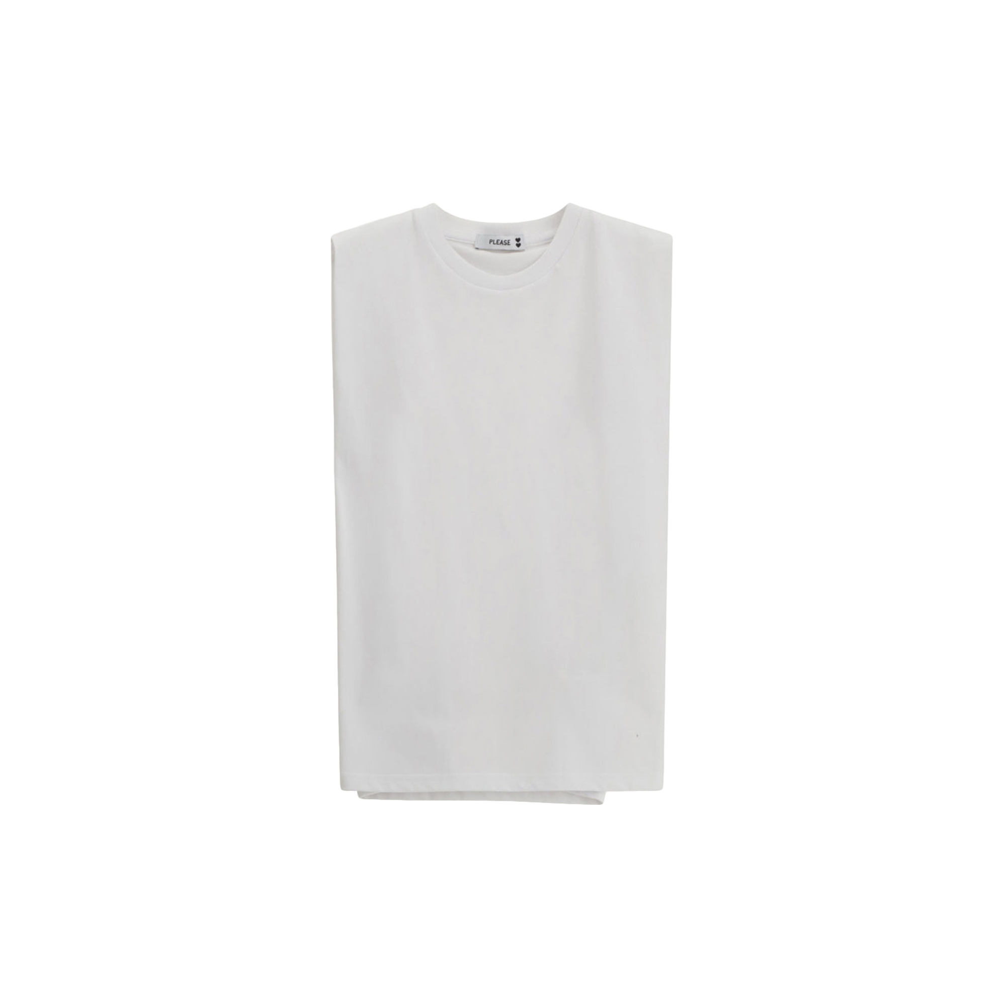 Please - T-Shirt, grigio melange - Str. XL