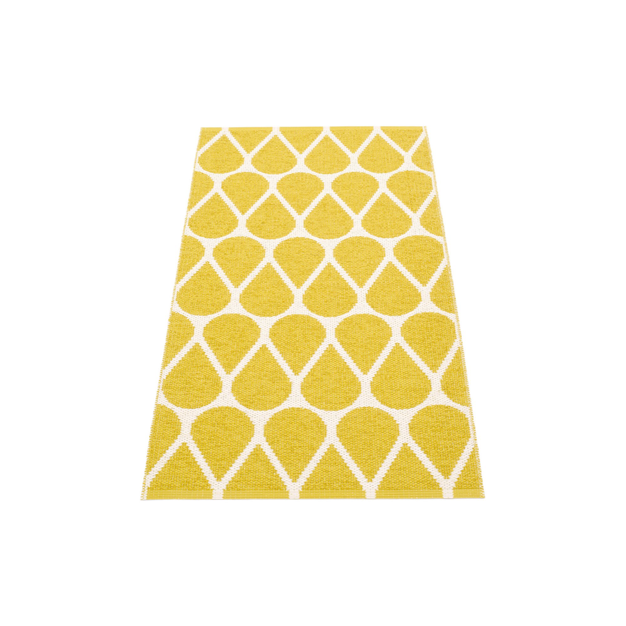 Pappelina - Otis gulvløber, mustard/vanilla - 70x140 cm
